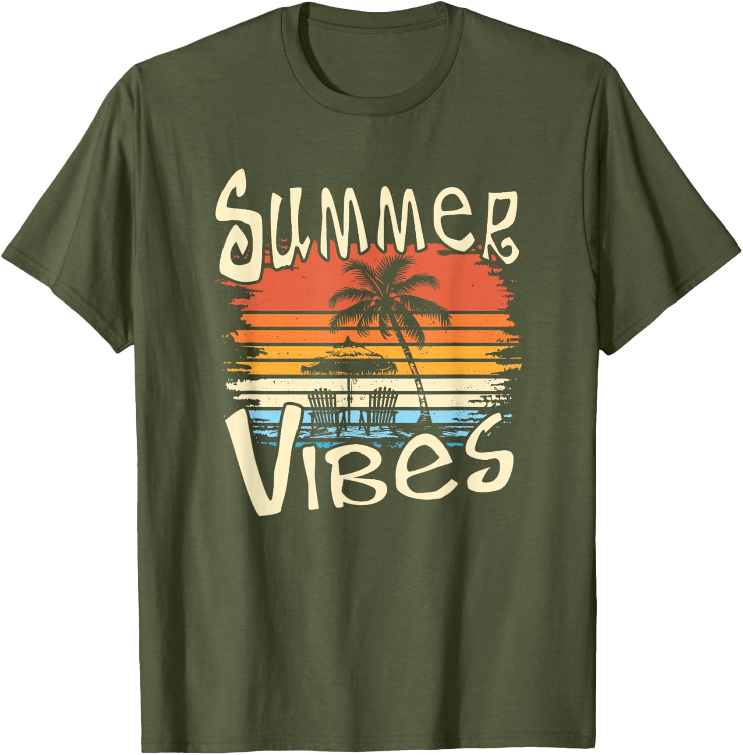 Summer Vibes Retro Palm Tree T-Shirt for Fun and Stylish Days - 12