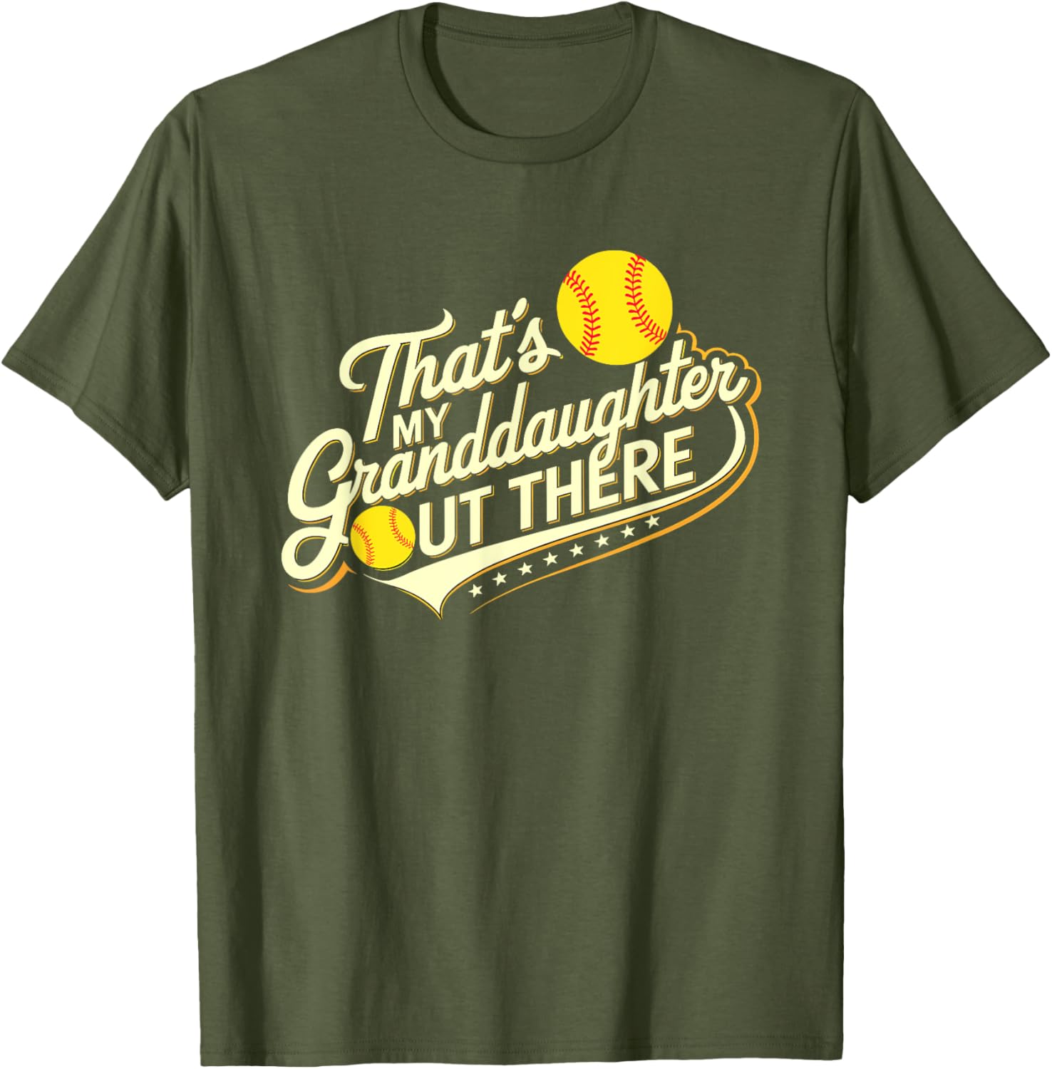 That's My Granddaughter Out There Softball Proud Family Fan T-Shirt - 6