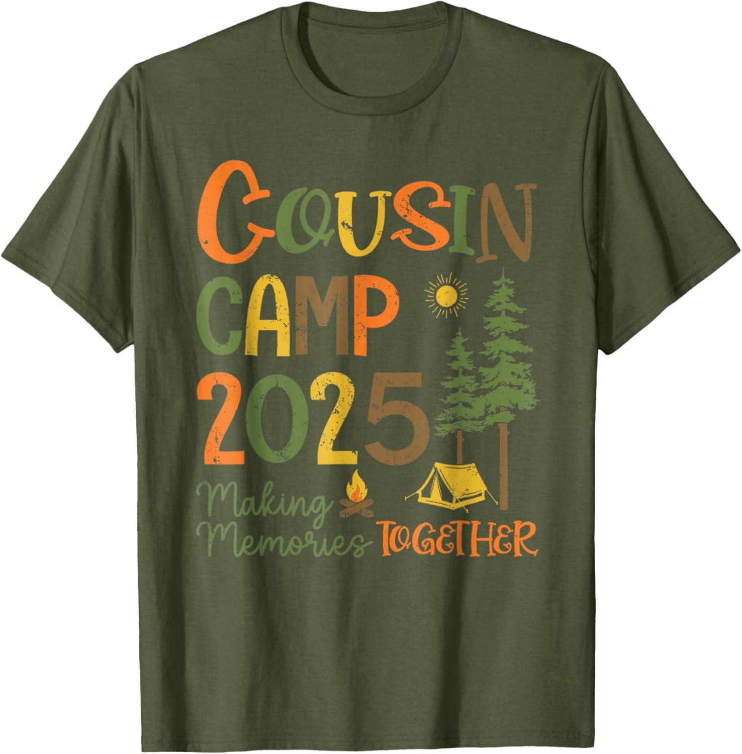 Cousin Camp 2025 Matching T-Shirts for Family Fun and Memories - 23