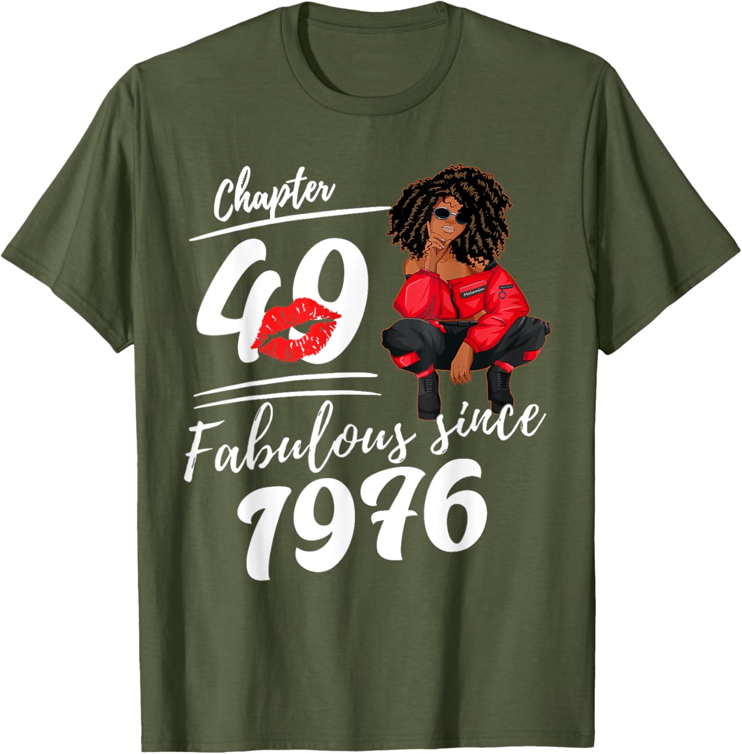 Fabulous Since 1976 49th Birthday Queen T-Shirt for Women Celebrations - 2