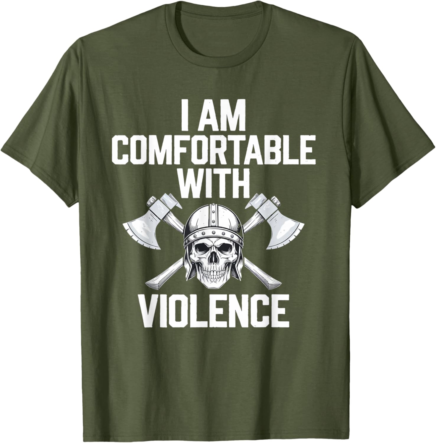 Warrior Spirit Viking Skull T-Shirt for Battle Enthusiasts and Fans - 8