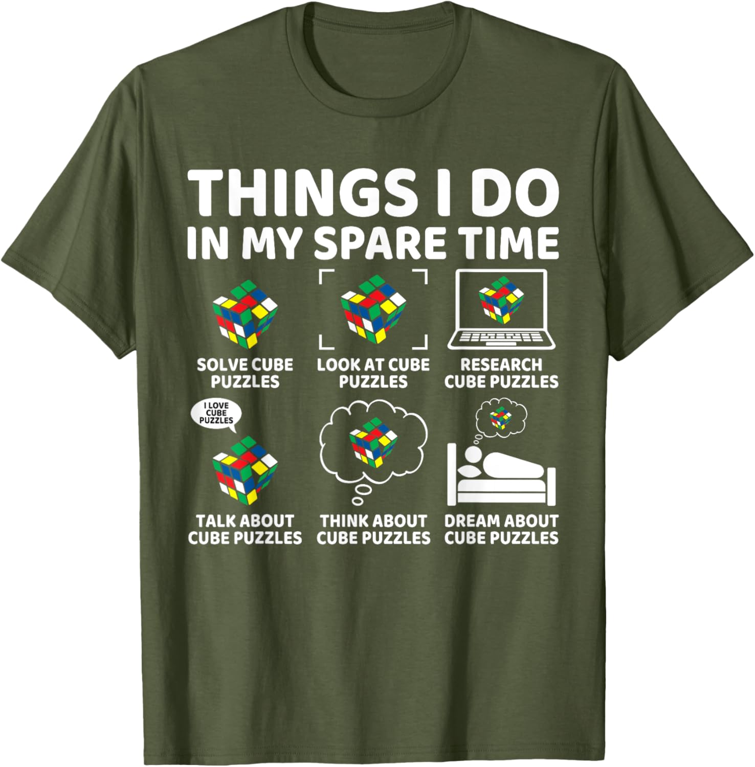 Funny Cube Puzzle Speed Cubing T-Shirt for Puzzle Lovers and Fans - 10