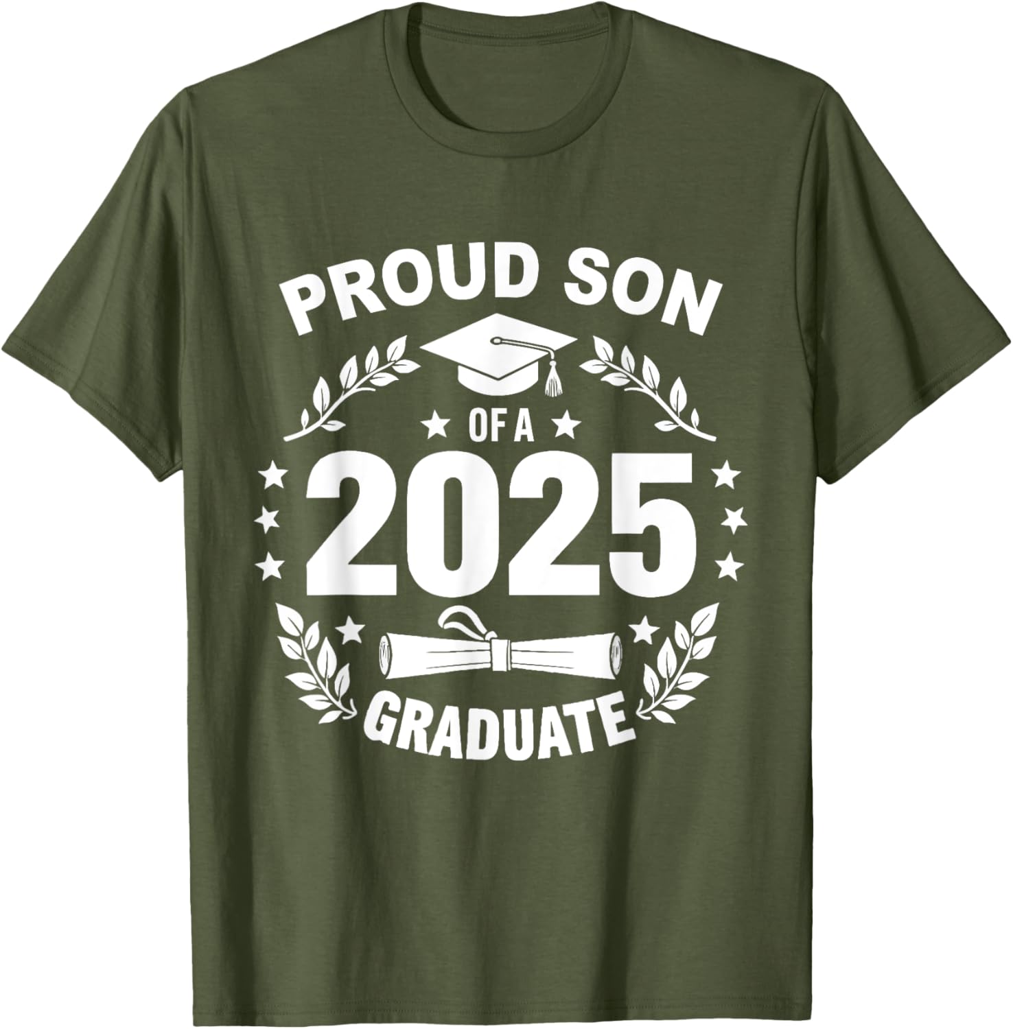 Proud Son of a 2025 Graduate T-Shirt for Class of 2025 Celebration - 11