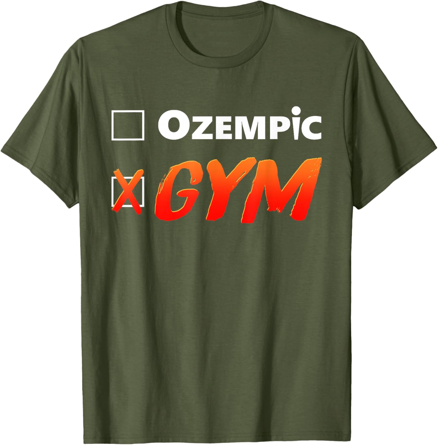 Funny Ozempic Gym T-Shirt for Fitness Lovers - Unique Design Apparel - 23