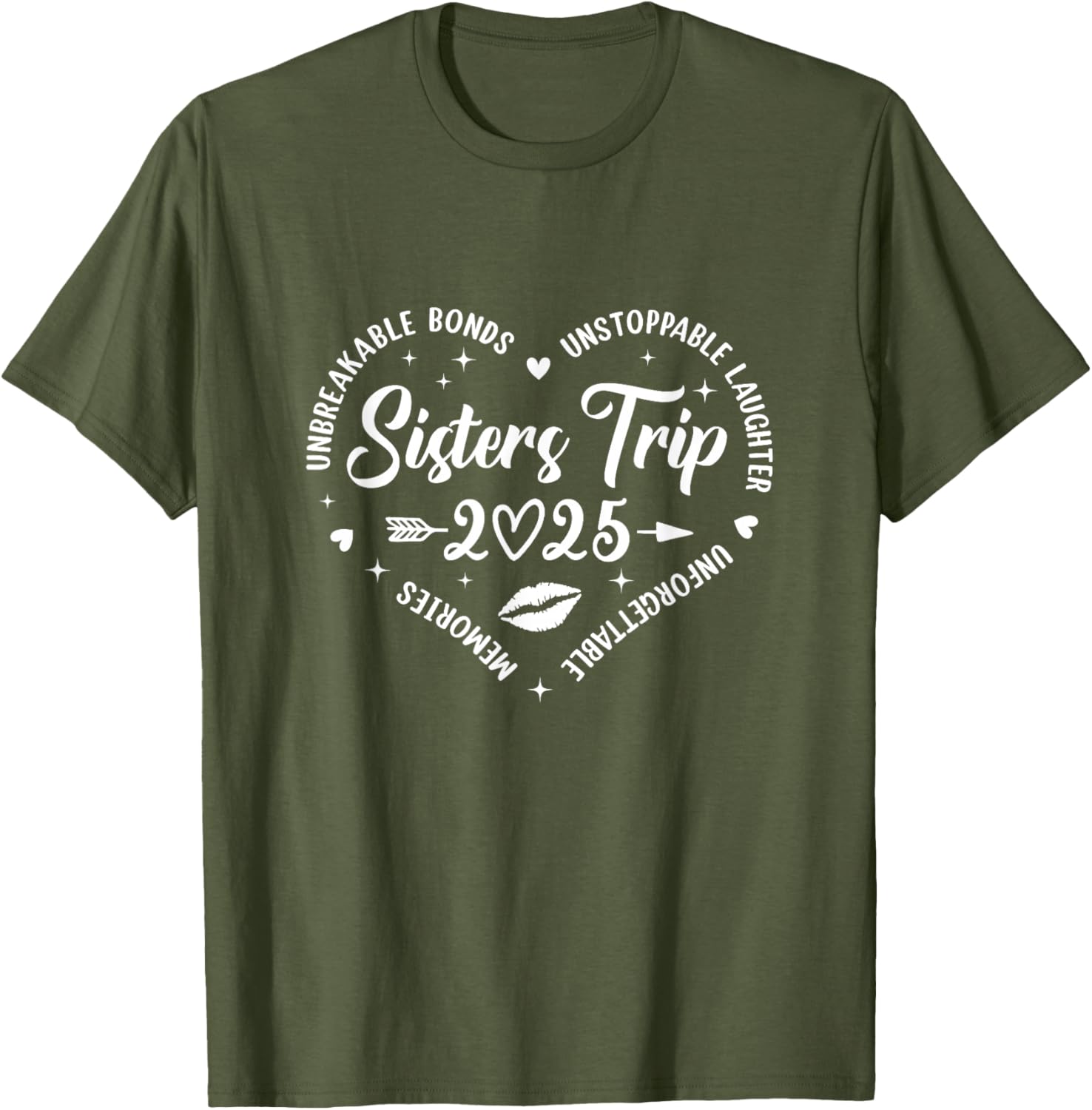 Sisters Trip 2025 Retro T-Shirt for Friends Vacation Memories - 22
