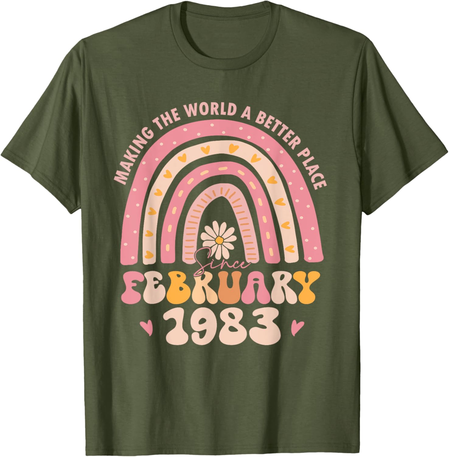 Retro 42nd Birthday T-Shirt for Women - Turning 42 February 1983 Outfit - 14