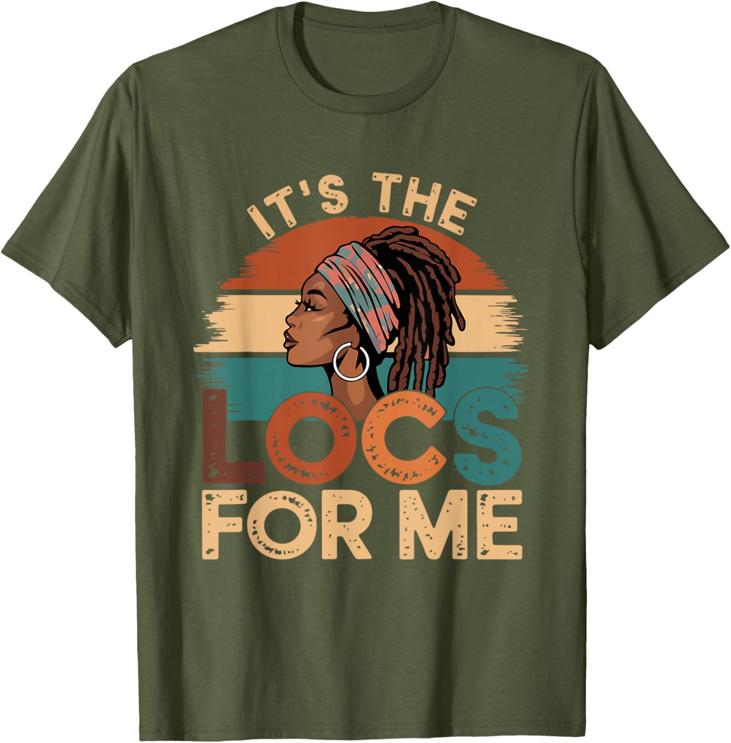 It's the Locs For Me Afro Dope Dreadlocks T-shirt for Black Women - 14