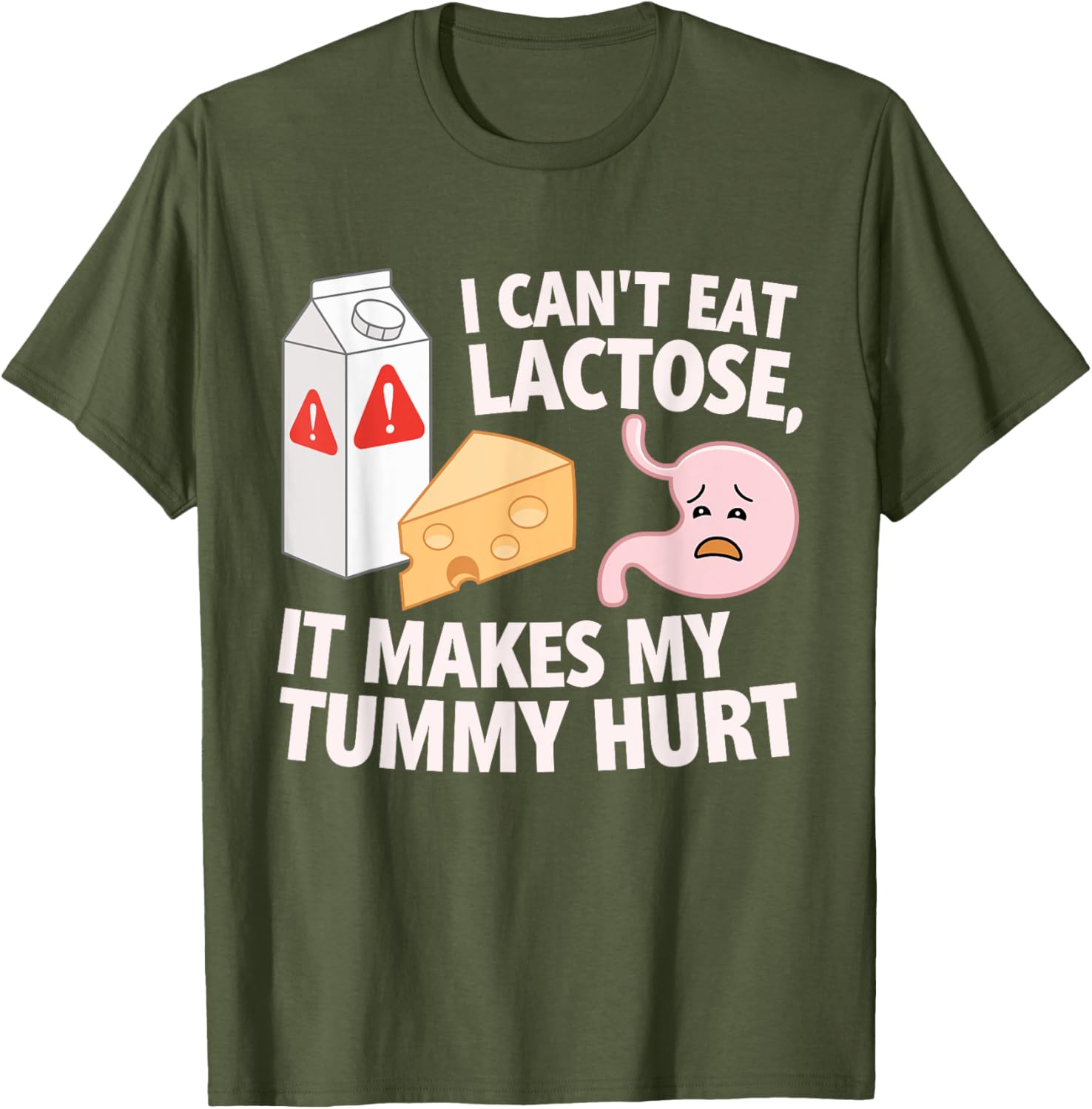 Lactose Intolerance T-Shirt for Boys - Cute Dairy Allergy Design - 6
