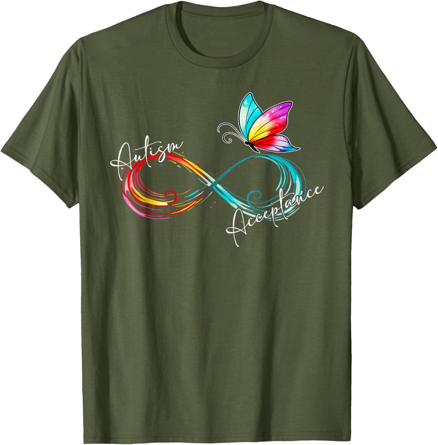 Red Autism Infinity Symbol T-Shirt for Women - Embrace Acceptance and Style - 10
