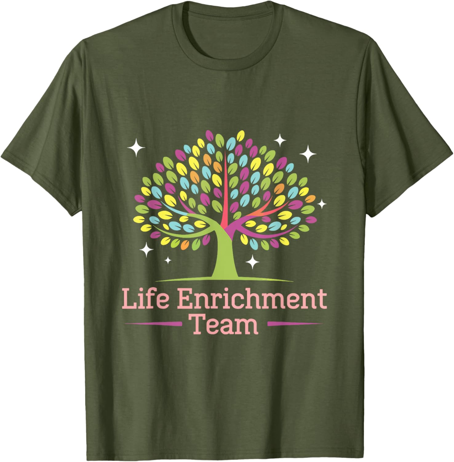 Activity Director Life Enrichment Team T-Shirt for Fun Workdays - 18