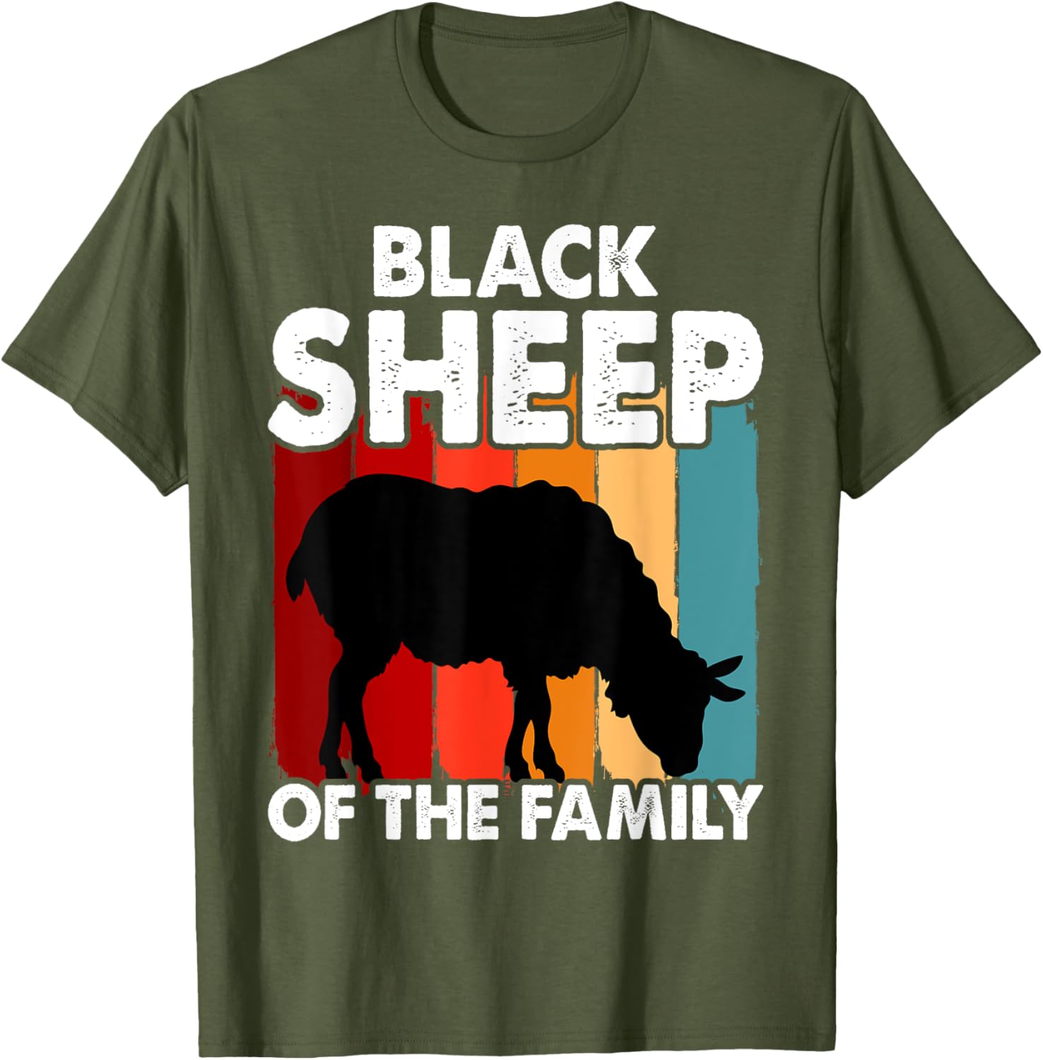 Funny Black Sheep of the Family T-Shirt for Trendy Casual Wear - 7