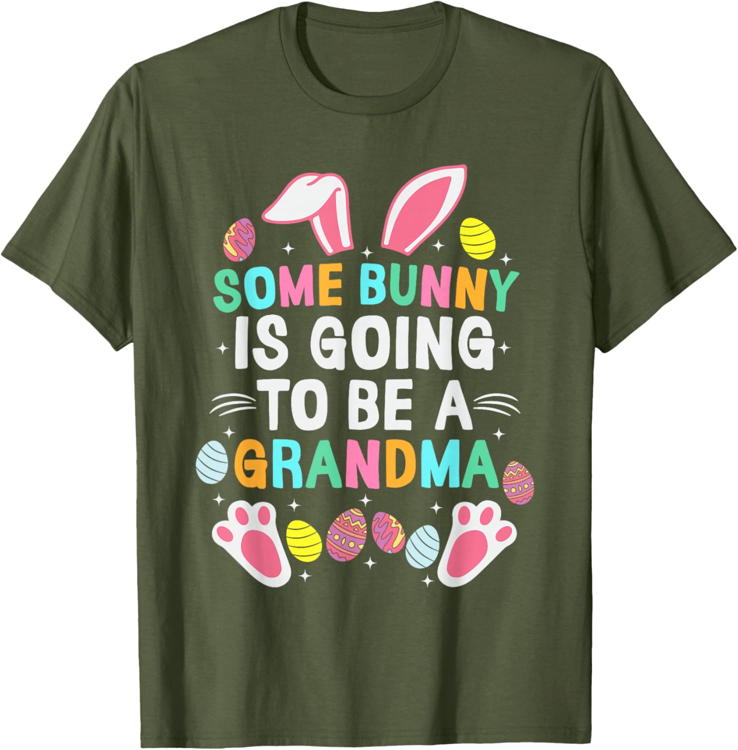 Some Bunny Is Going To Be A Grandma Happy Easter Day T-Shirt Gift - 9