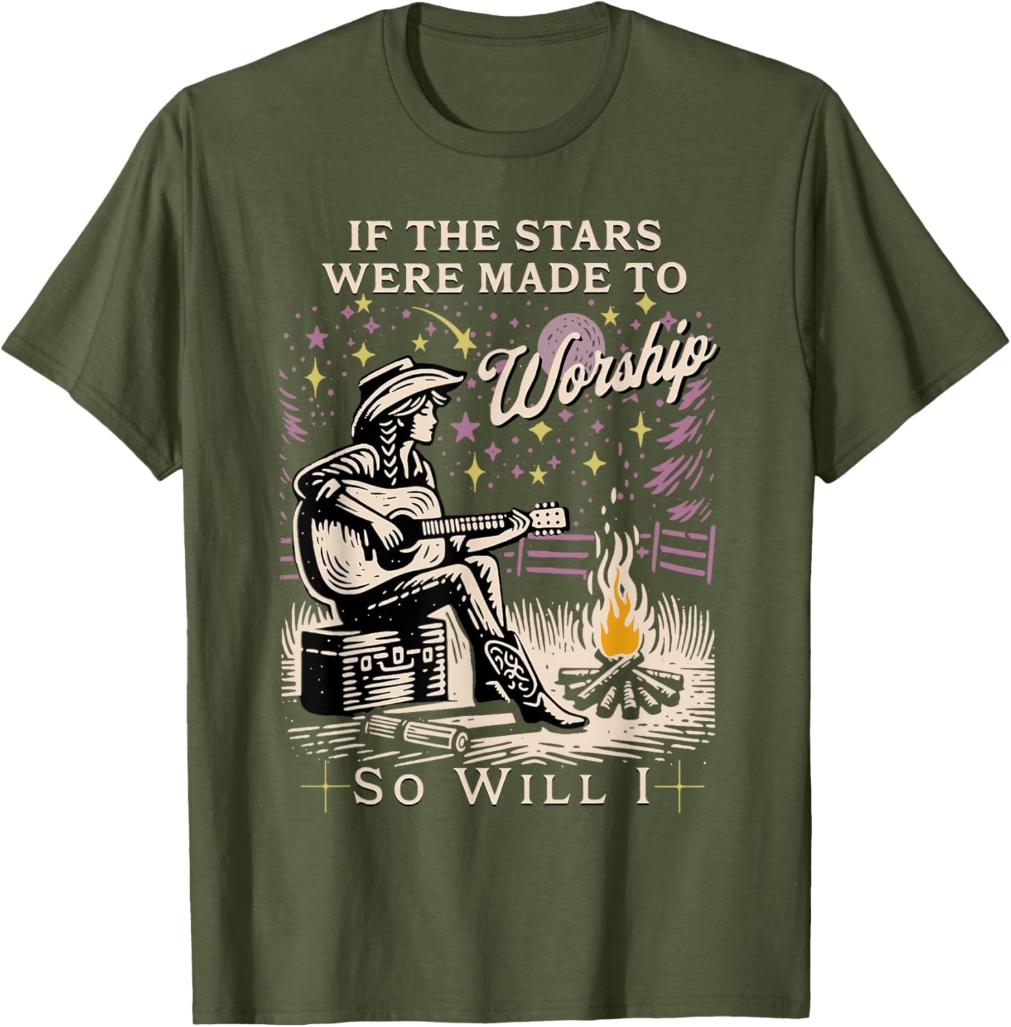 If The Stars Were Made To Worship So Will I T-Shirt for Believers - 13