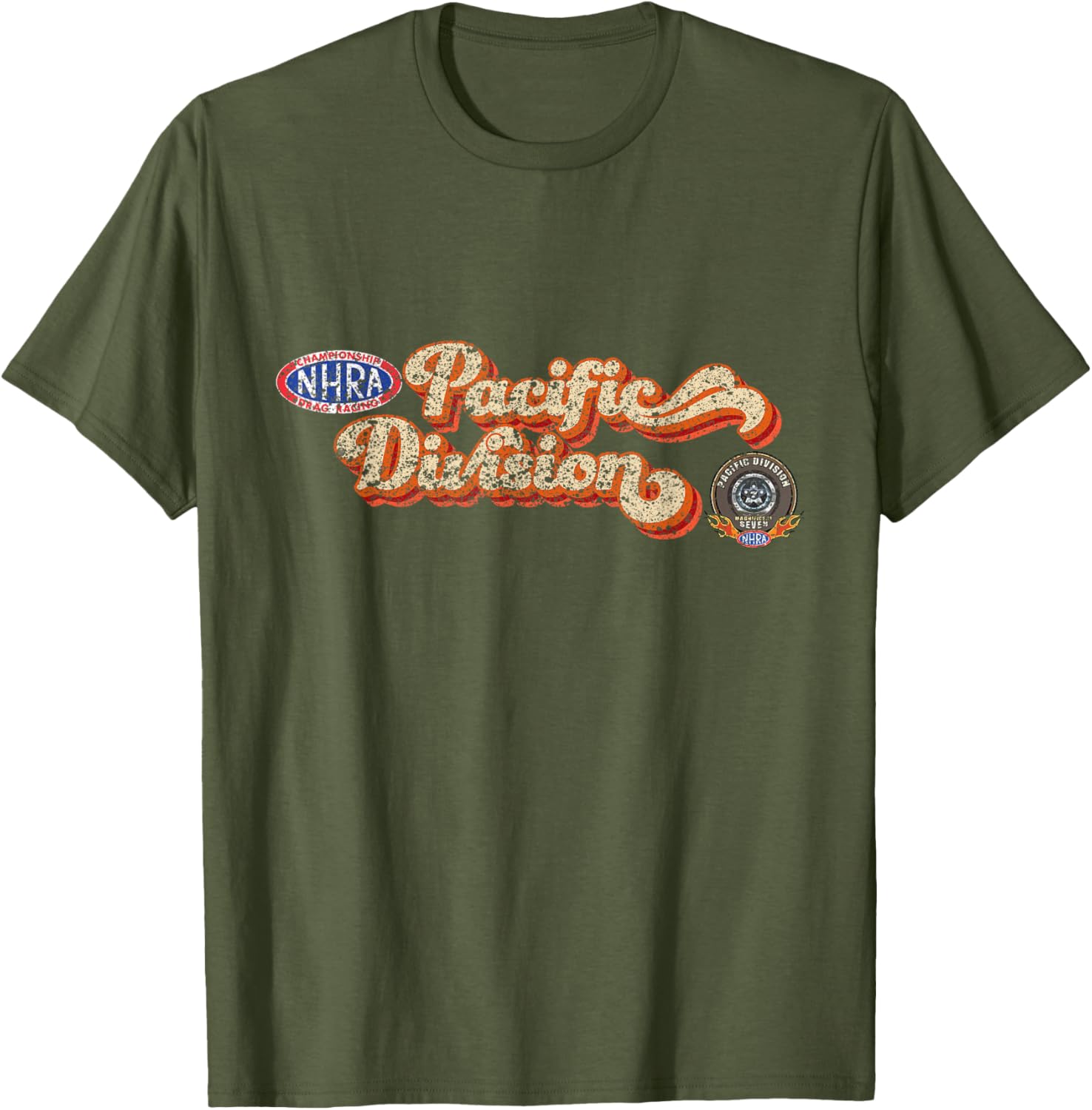 NHRA Pacific Division Vintage T-Shirt for Racing Enthusiasts and Fans - 10