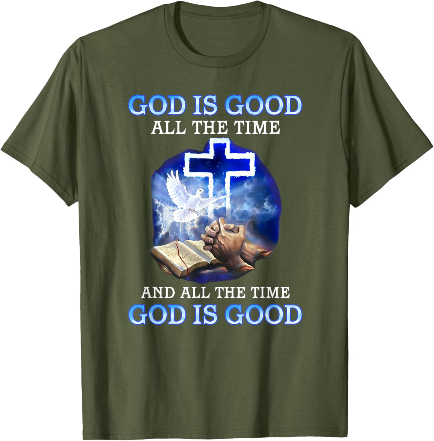 God is Good All the Time Inspirational T-Shirt for Faith and Style - 2
