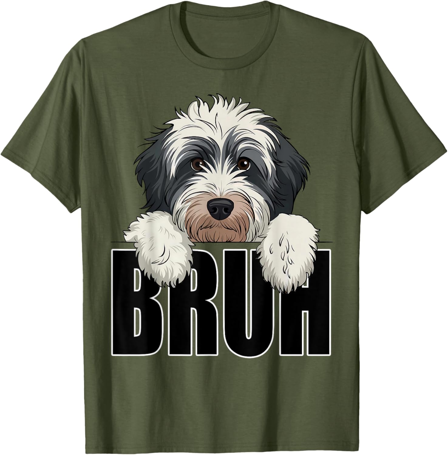 Funny Bruh Bernedoodle T-Shirt for Dog Lovers - Perfect for Boys and Kids - 23