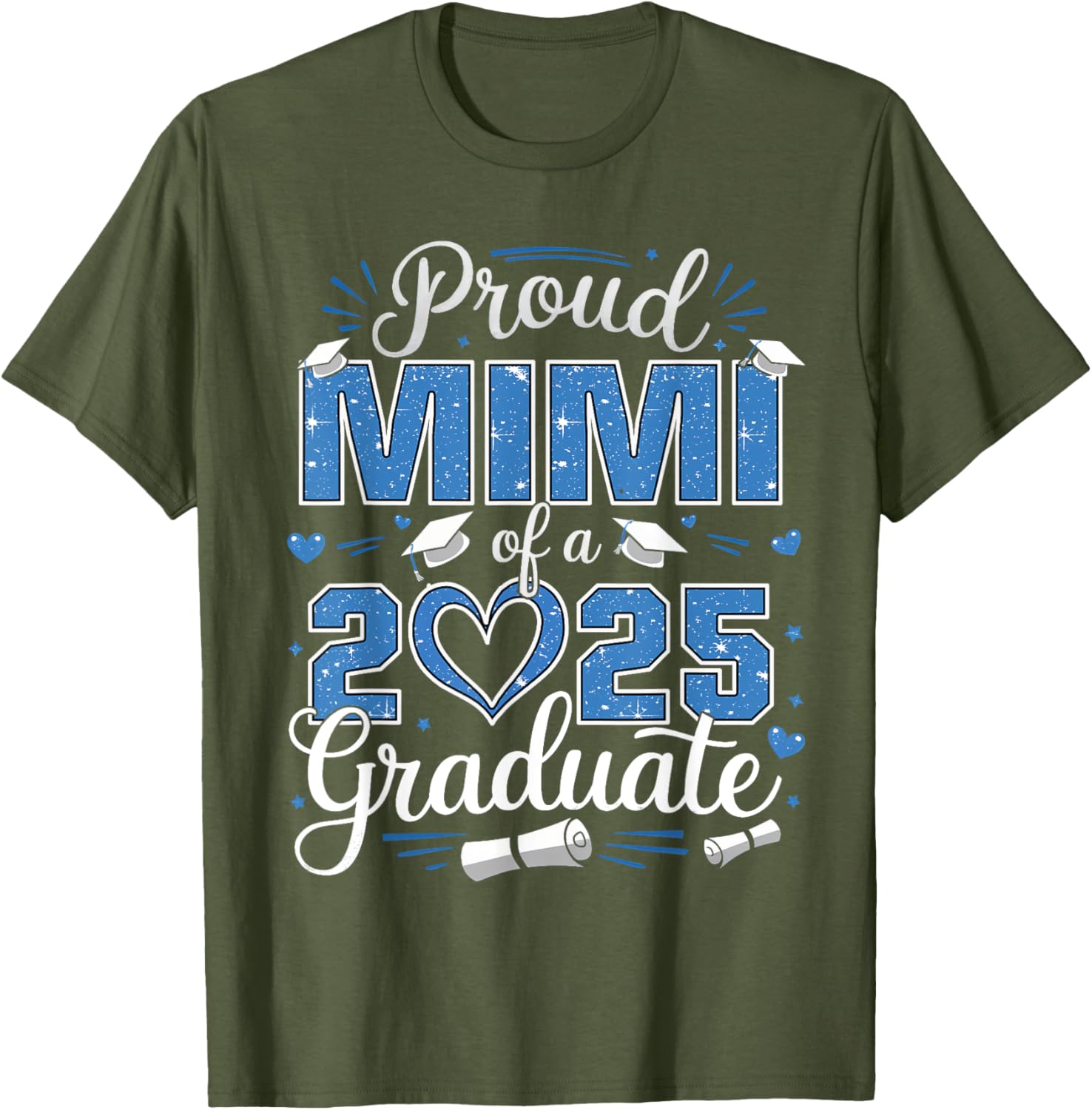Proud Mimi of a Class of 2025 Graduate T-Shirt for Senior Celebrations - 2