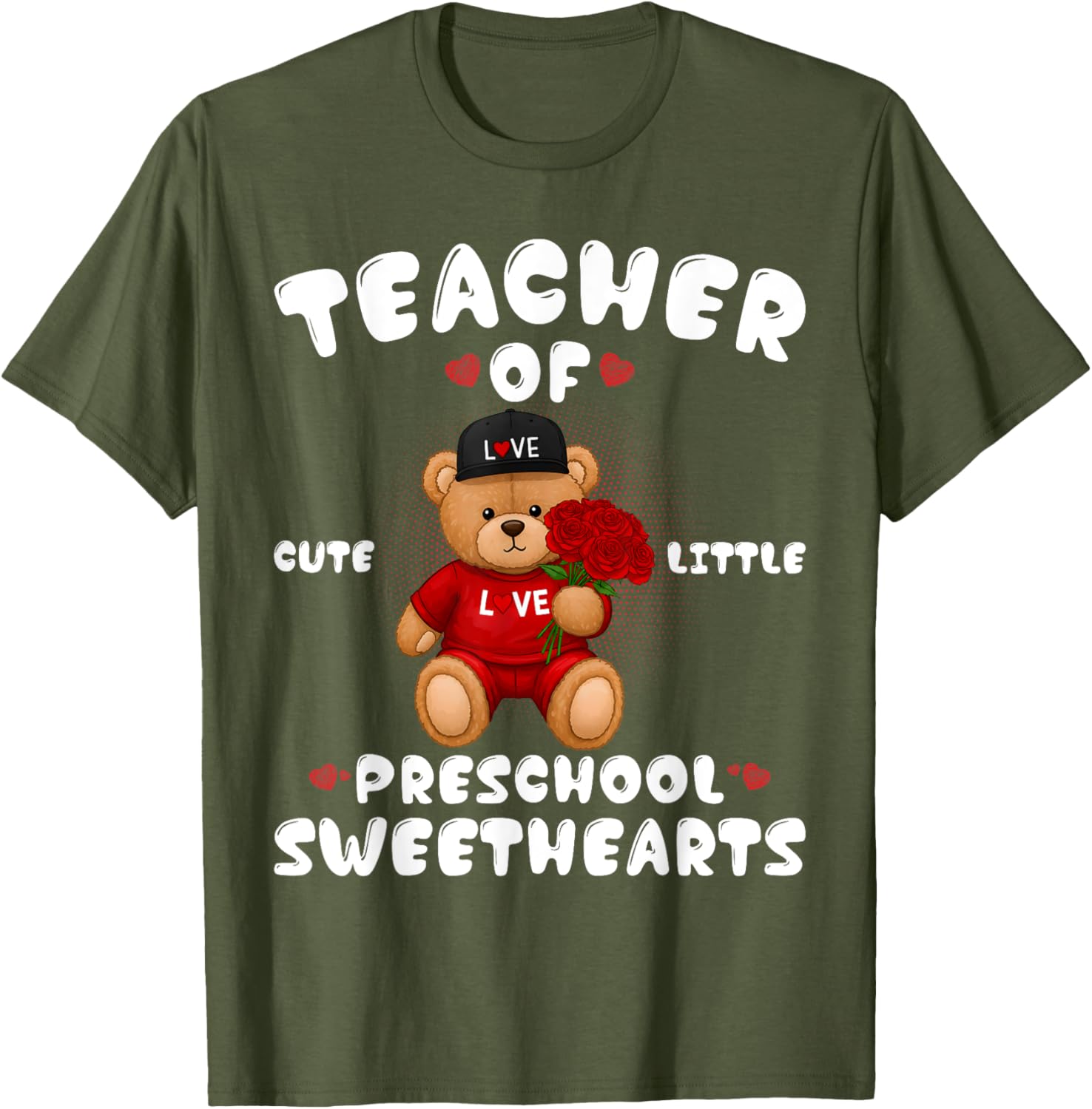Cute Valentine's Day T-Shirt for Preschool Teachers in Love - 6