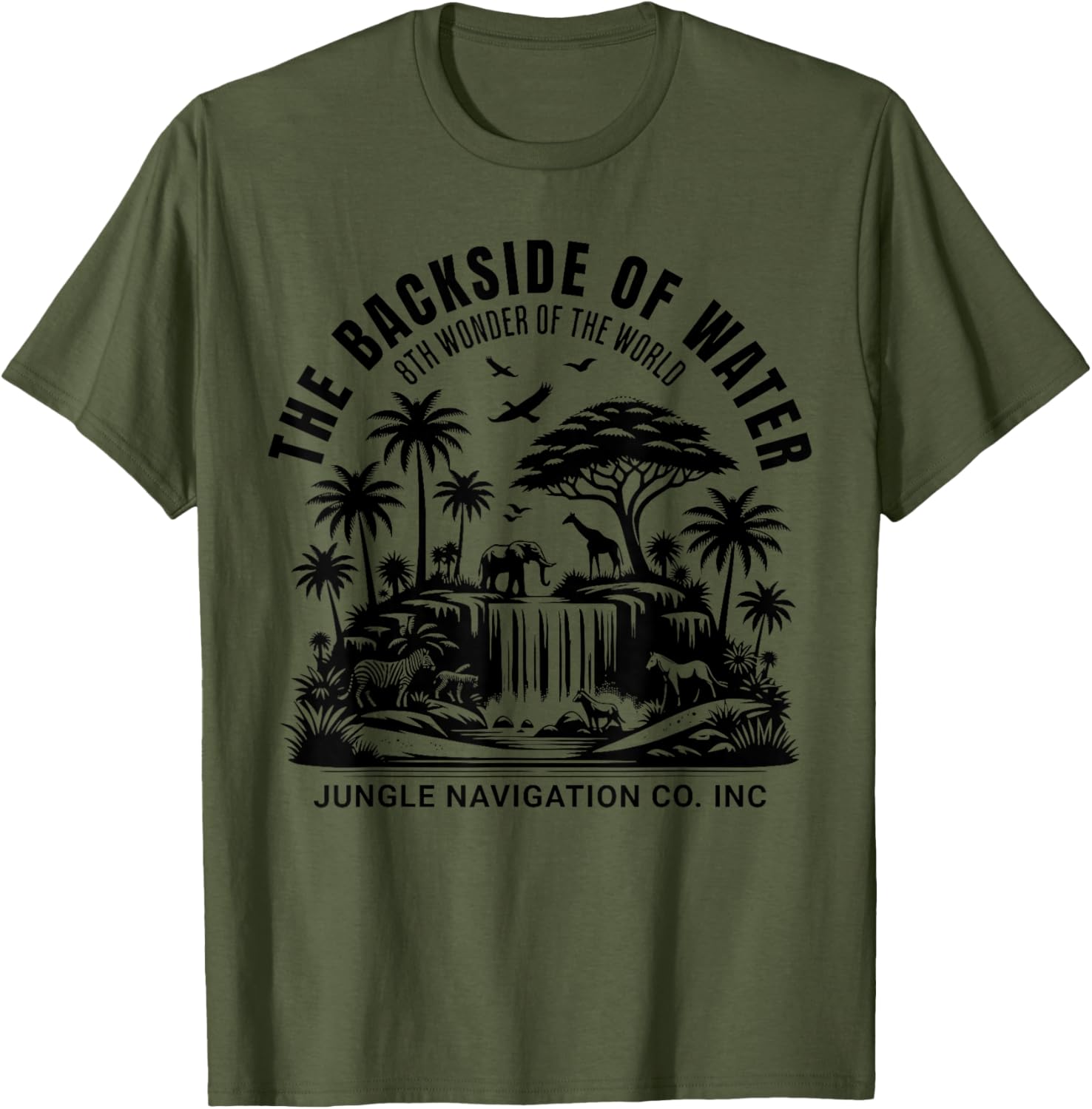 Jungle Adventure T-Shirt Backside of Water Cruise Theme Park Ride - 6