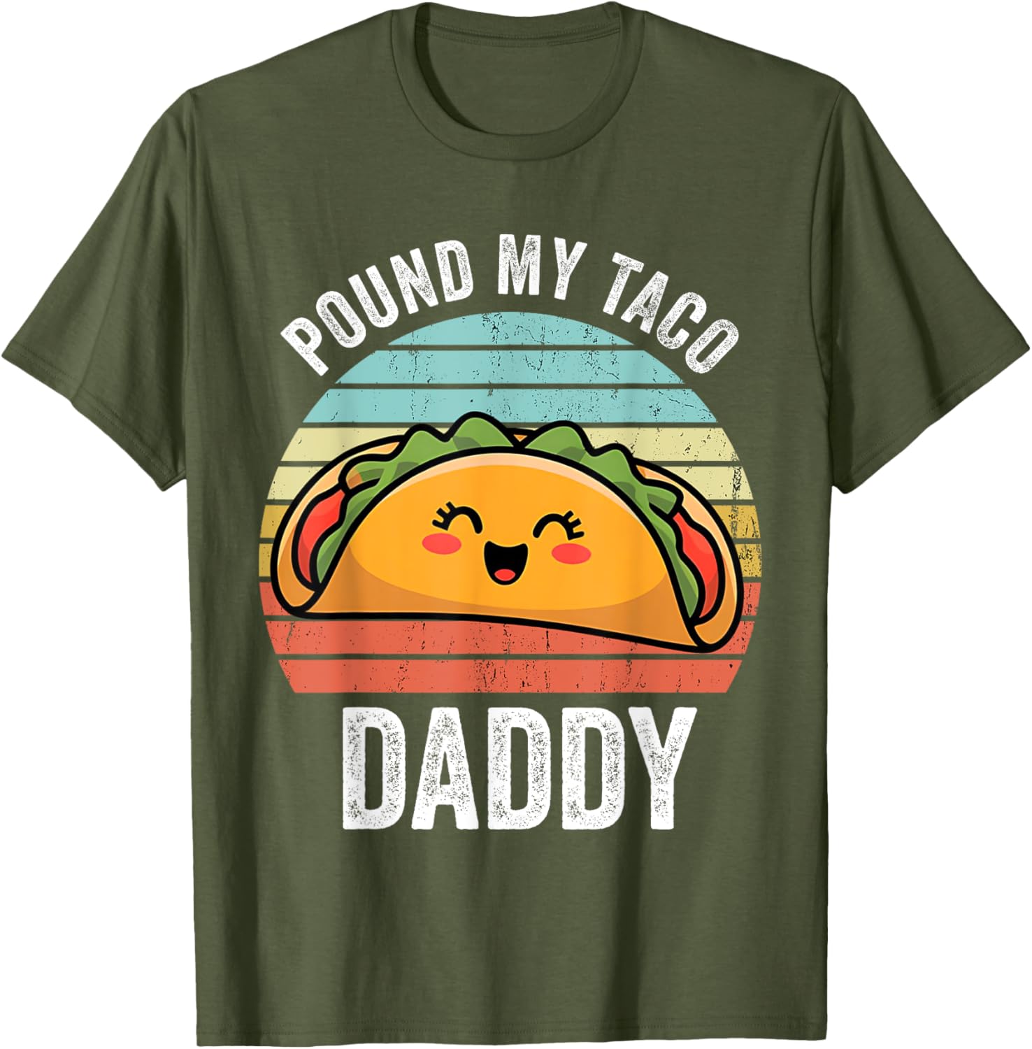 Funny Naughty Taco Daddy T-Shirt for Adults - Perfect Humor Gift! - 20