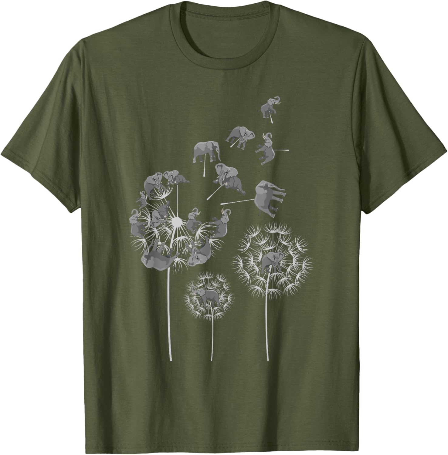 Dandelion Elephants T-Shirt for Elephant Lovers | Fun and Unique Design - 10