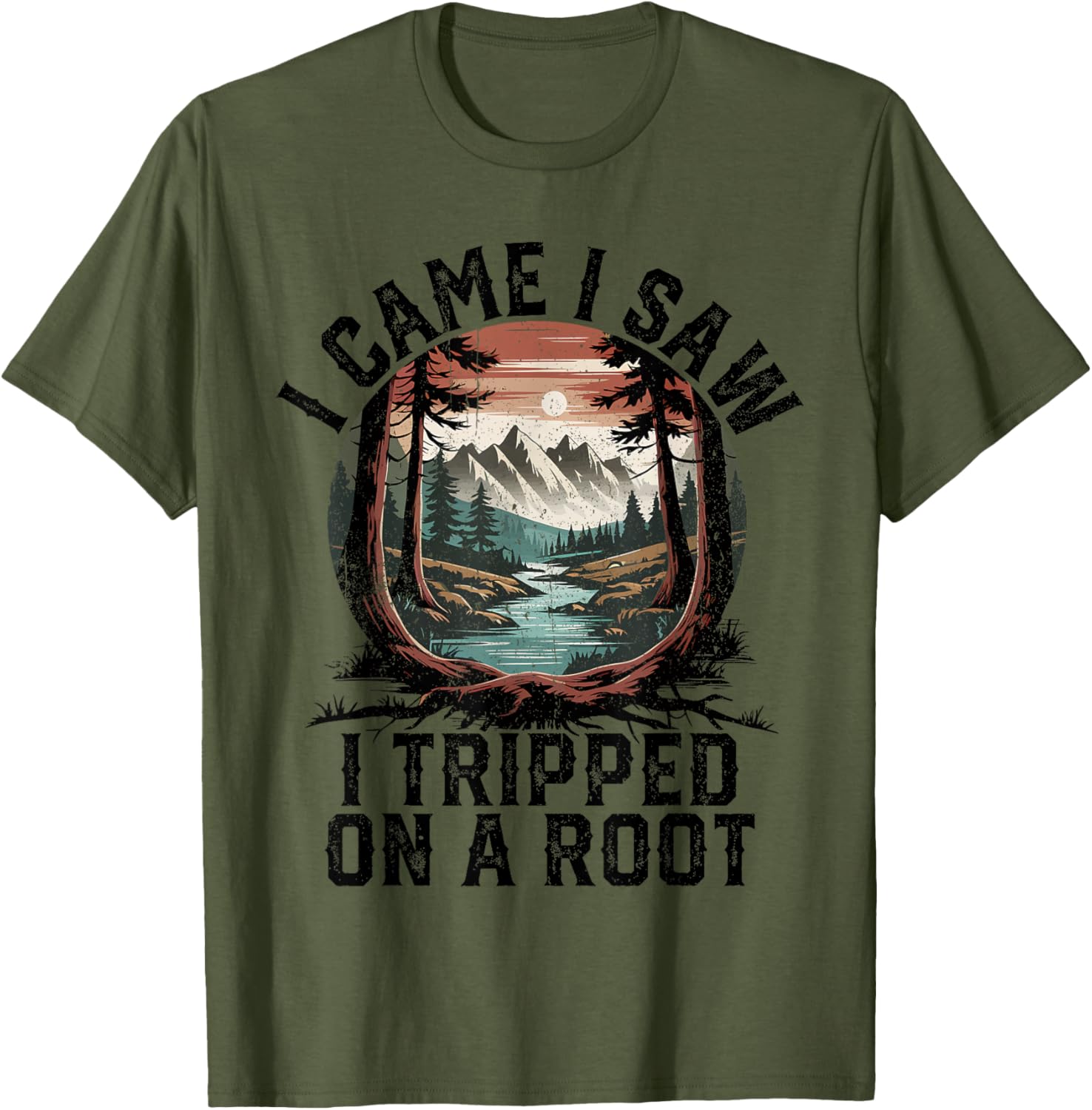 I Came I Saw I Tripped Hiking T-Shirt for Camping Adventure Lovers - 6