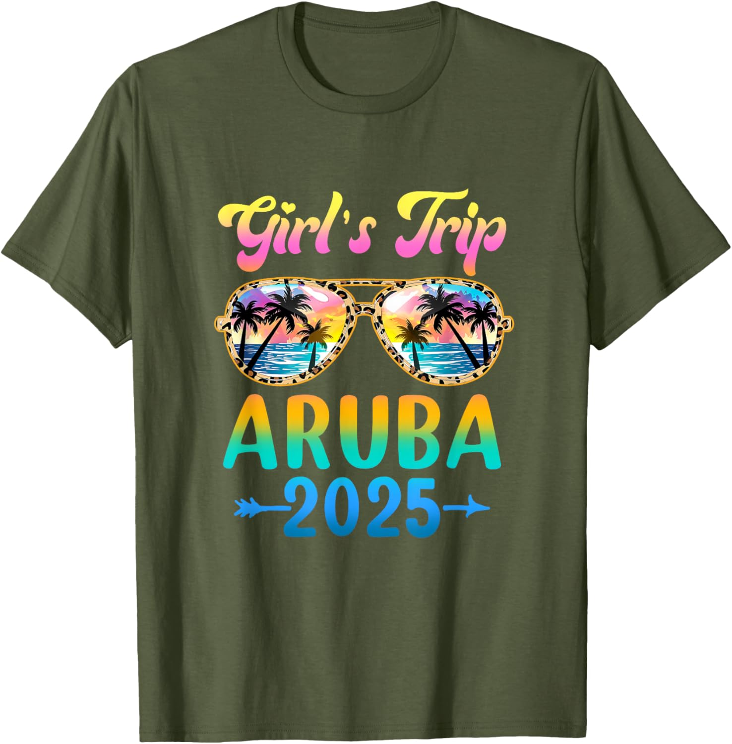 Girls Trip Aruba Summer Vacation Sunglasses T-Shirt for Fun Adventures - 26