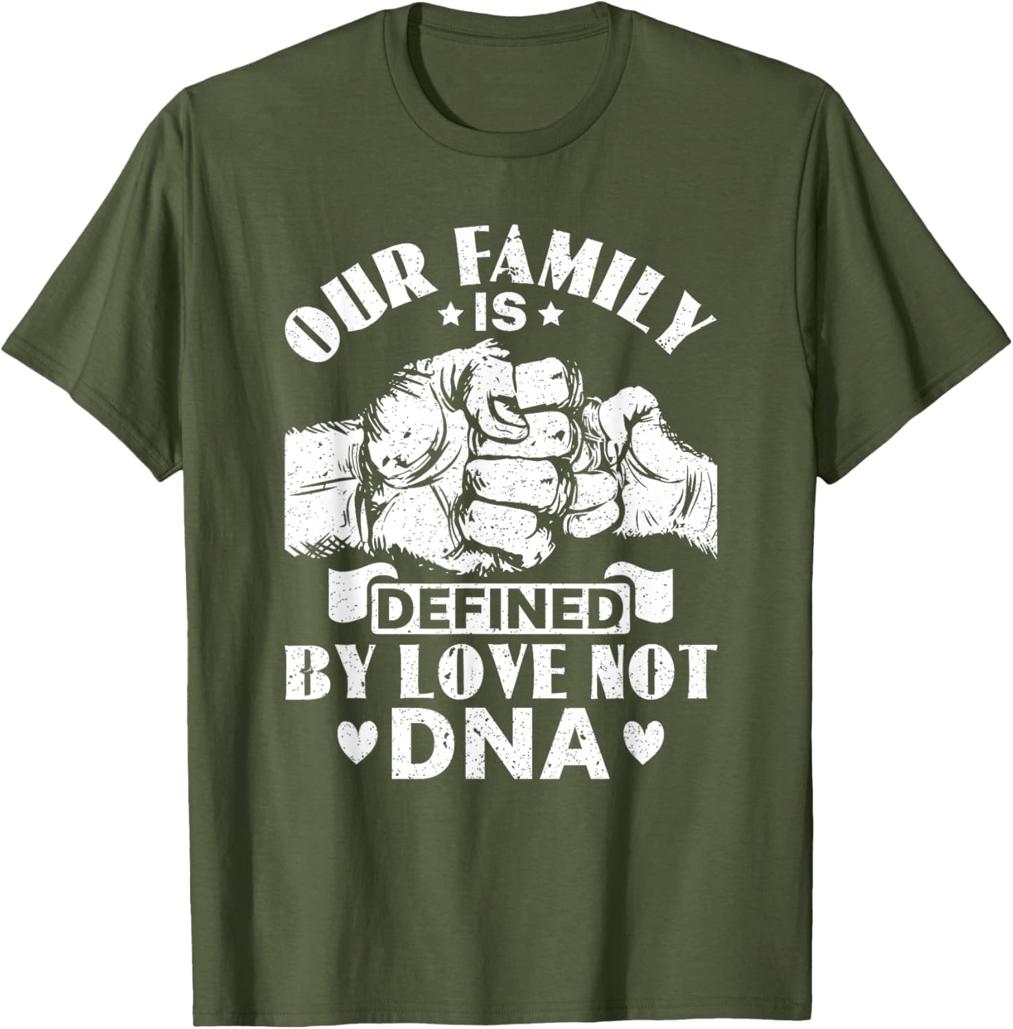 Our Family Defined by Love Not DNA Adoption Foster Care T-Shirt - 11