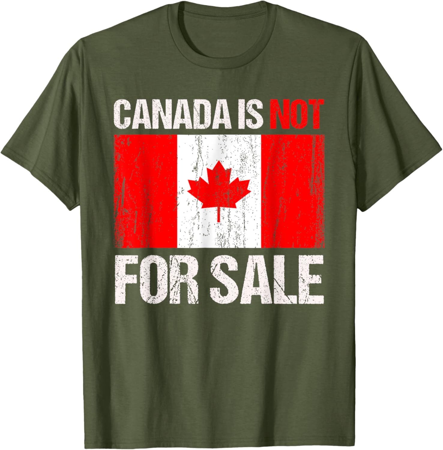 Funny Canada Is Not For Sale T-Shirt for Men and Women in Comfort Fit - 3