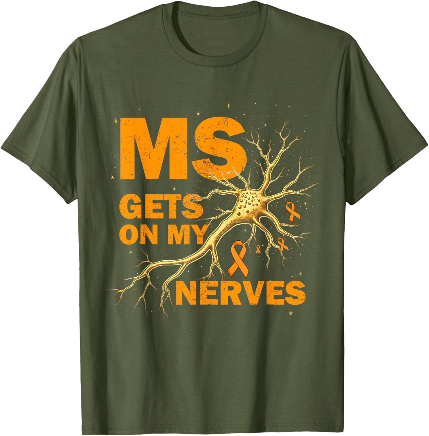 MS Awareness T-Shirt for Multiple Sclerosis Support - Cute & Comfy Design - 11