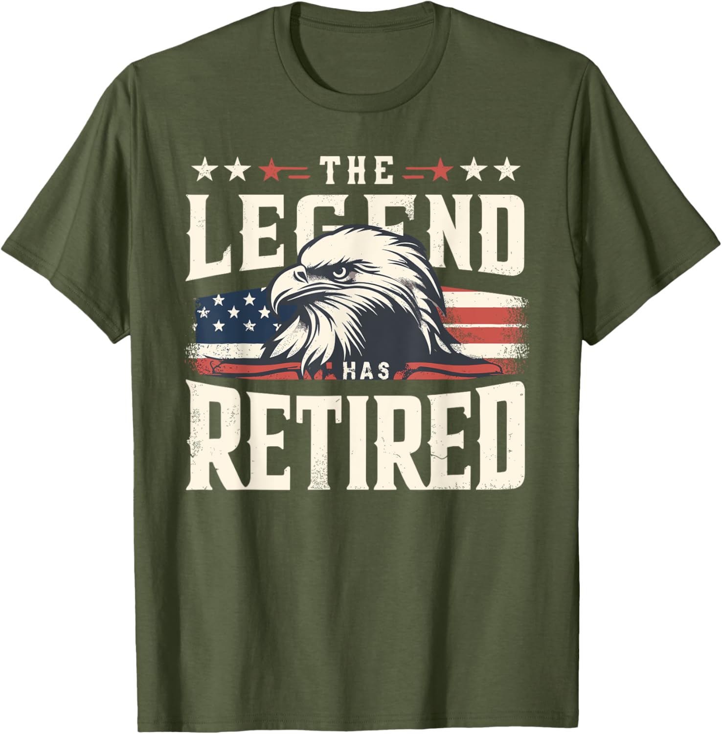 Retirement Eagle American Flag T-Shirt for Proud Veterans and Patriots - 15