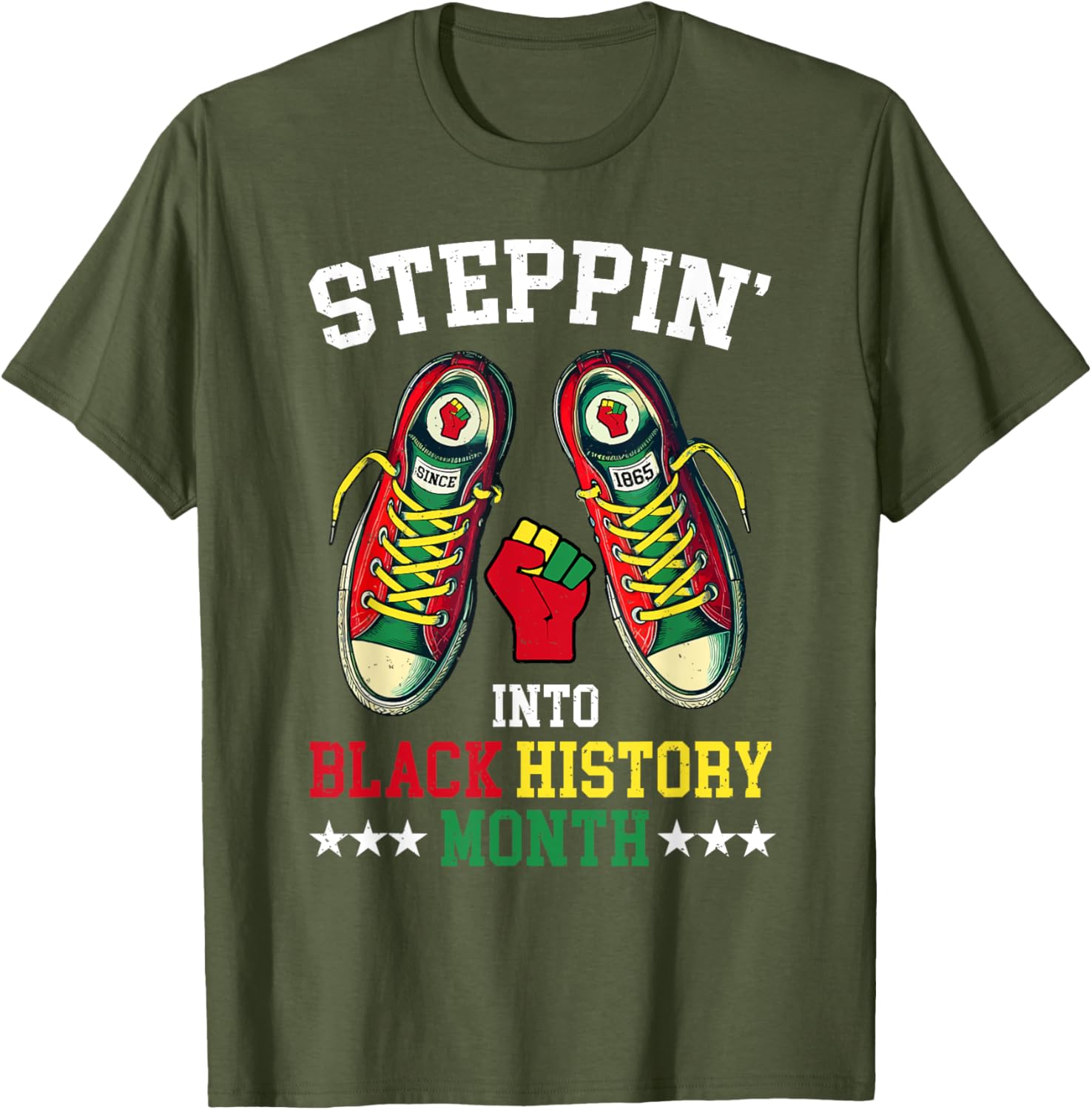 Empower Your Style with Steppin Into Black History Month T-Shirt - 6