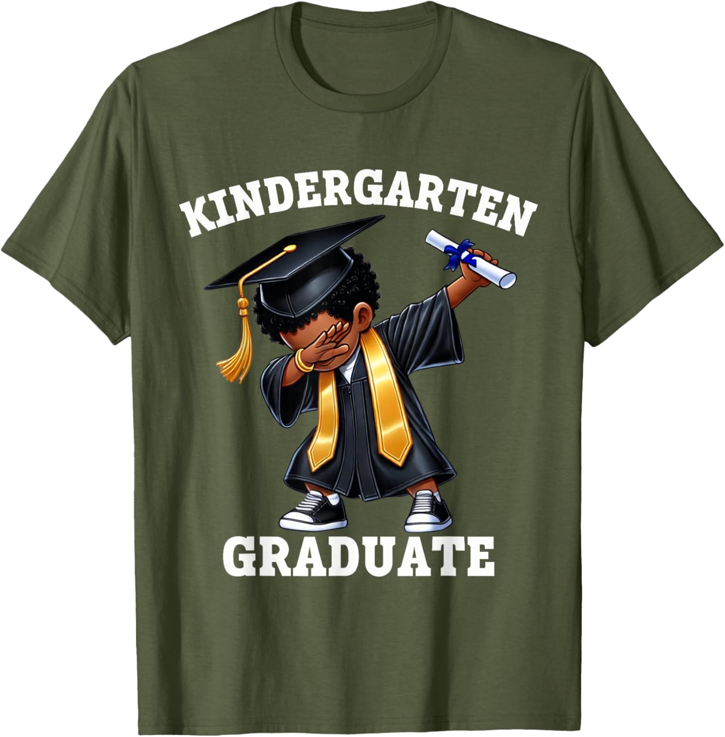 Dabbing Graduation Boys T-Shirt Class of 2025 Fun Kindergarten Wear - 6