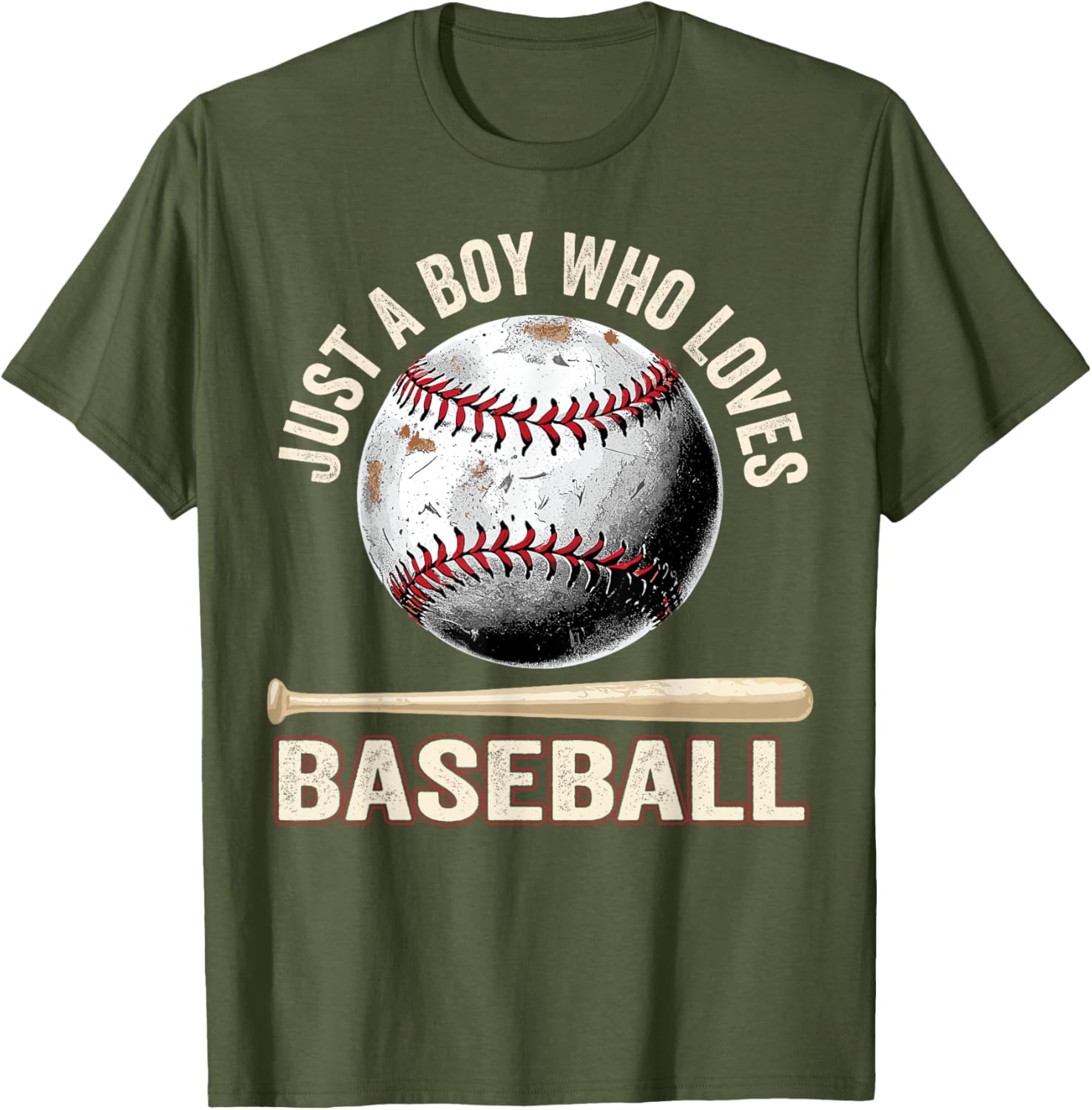 Funny Just A Boy Who Loves Baseball T-Shirt for Fans and Players - 11