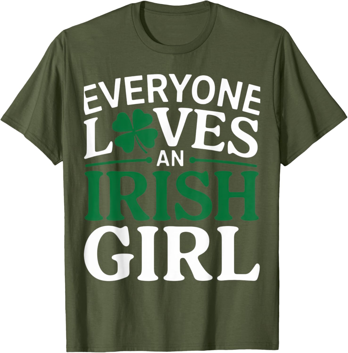 Everyone Loves An Irish Girl Clover Pride St. Patrick's Day T-Shirt - 15