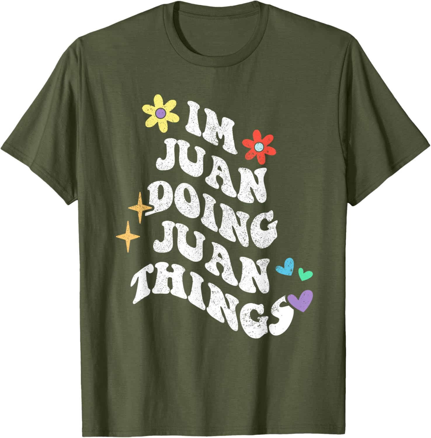 Funny Retro Groovy Im Juan Doing Juan Things T-Shirt for Mother's Day - 6
