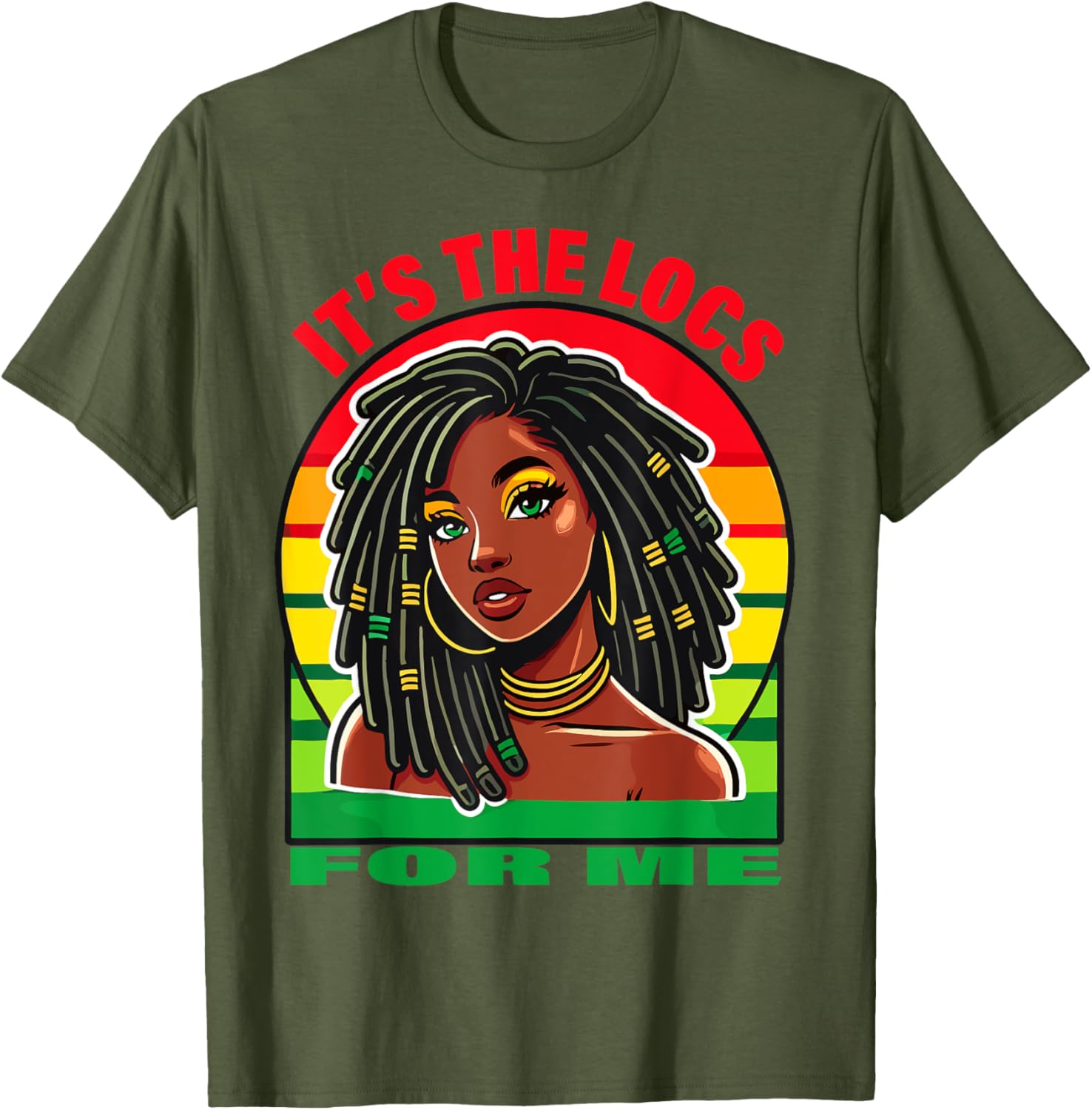 Stylish Dreadlocks Hair Design T-Shirt for Black Women – It's the Locs for Me - 21