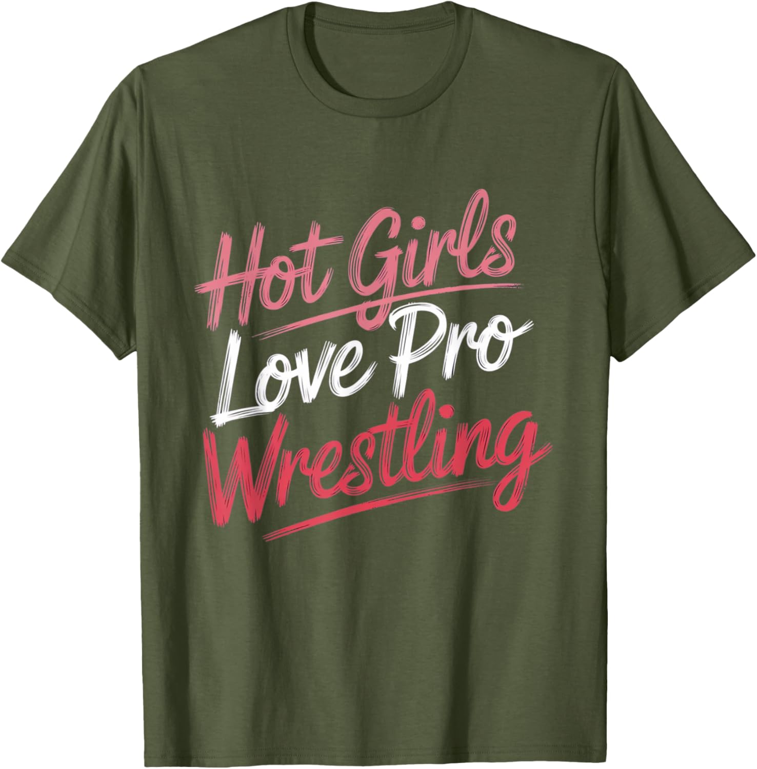 Funny Hot Girls Love Pro Wrestling T-Shirt Gift for Wrestling Fans - 6