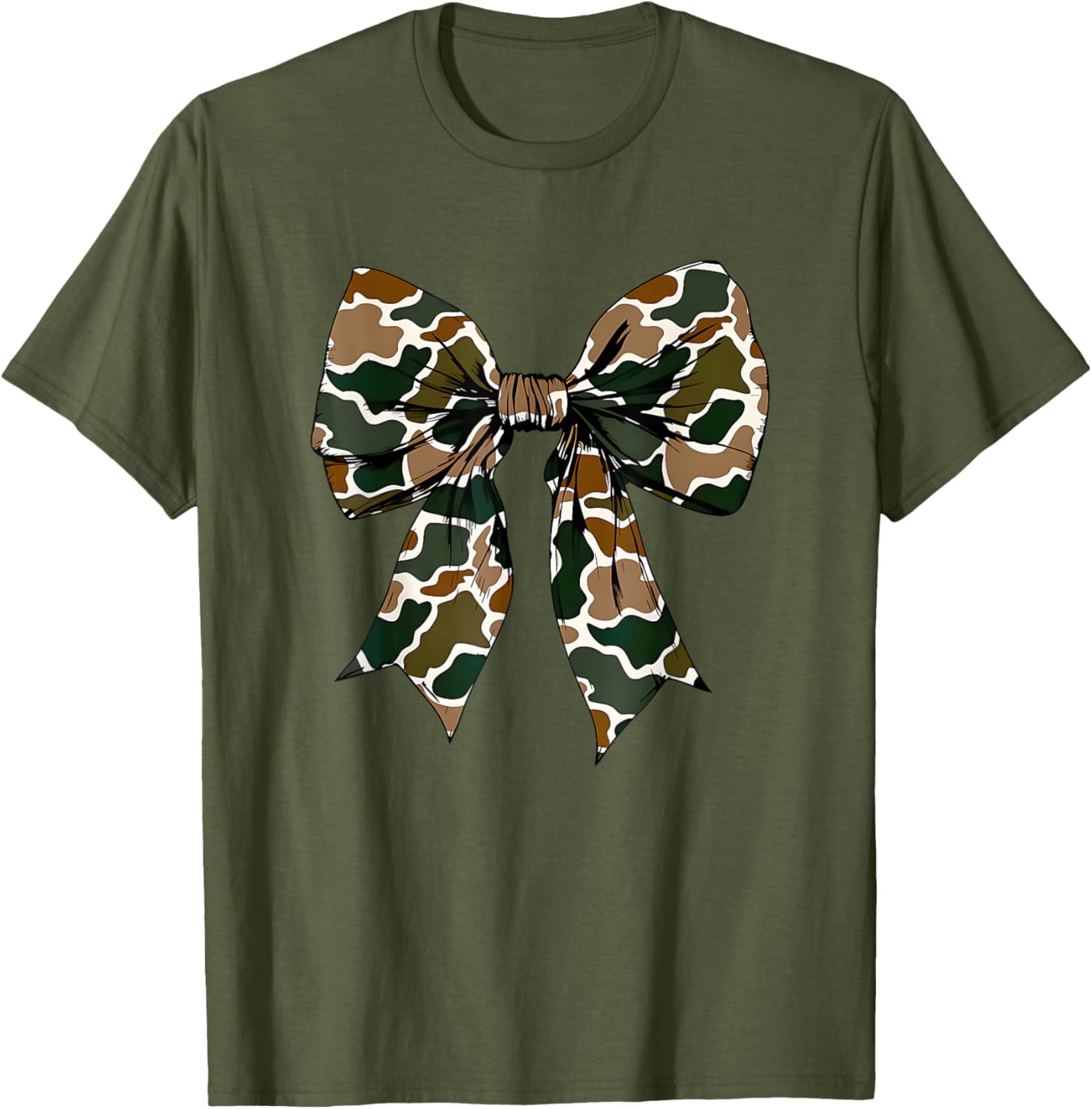 Camo Bow Coquette Duck Hunting T-Shirt for Stylish Outdoor Enthusiasts - 21