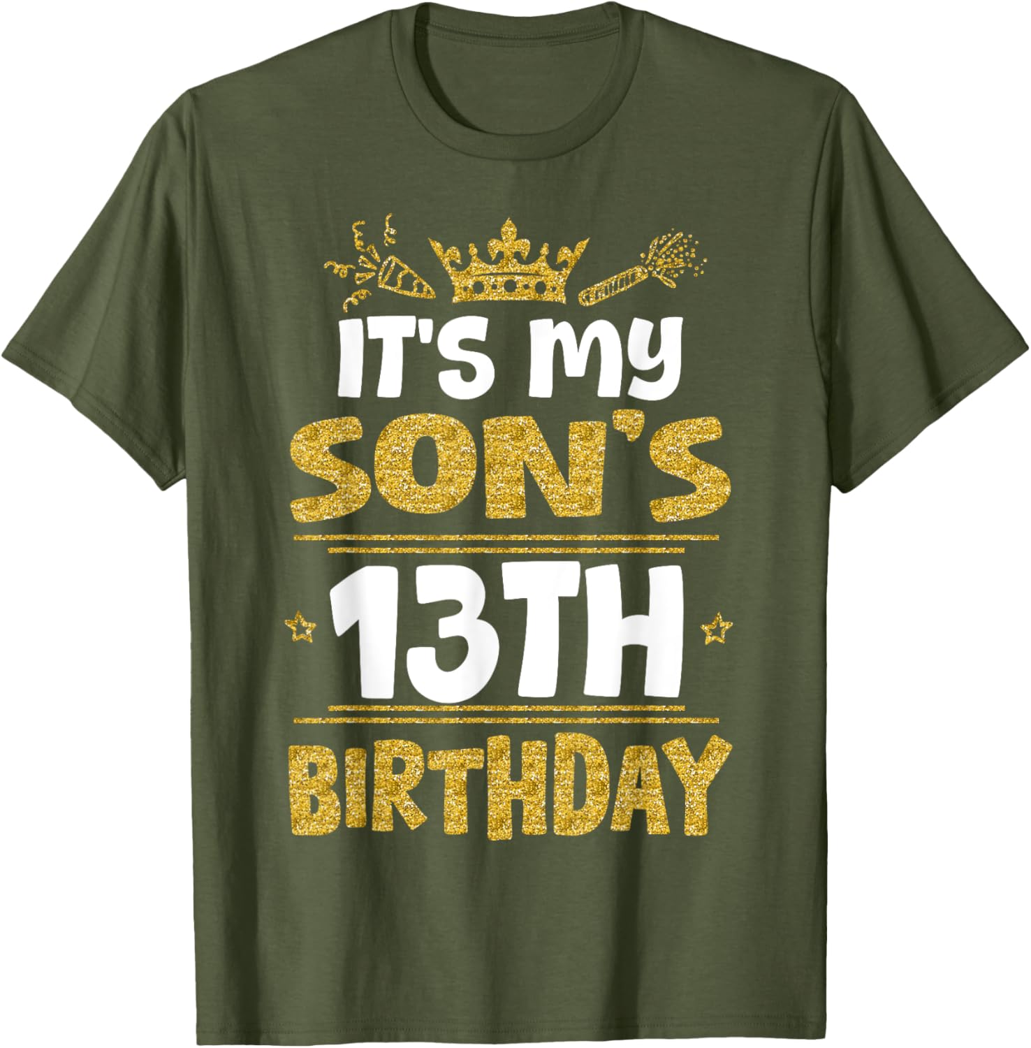 Happy 13th Birthday Son T-Shirt for Boys - Fun 13 Years Old Gift - 13