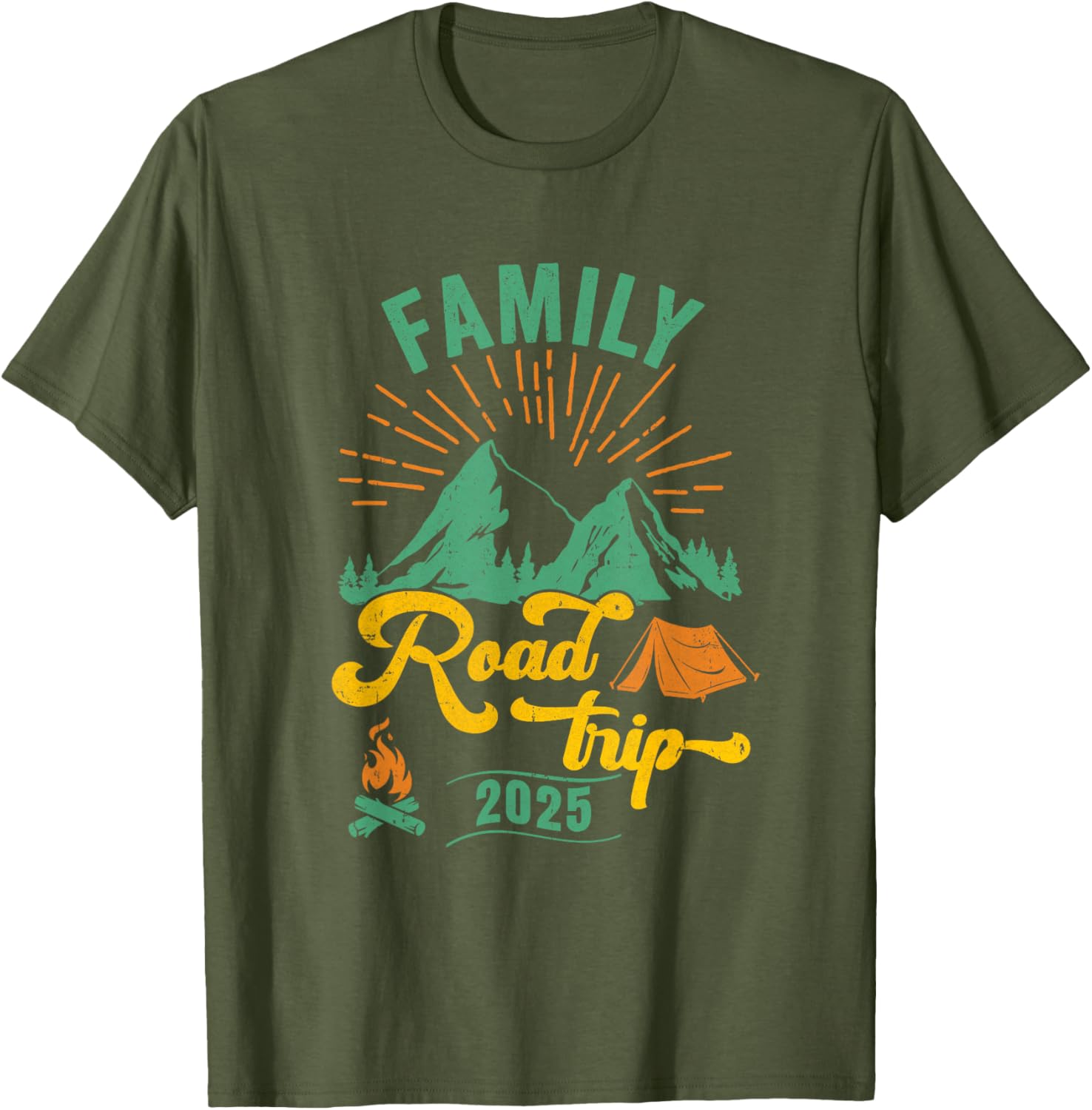 Family Road Trip Camping T-Shirt 2025 Adventure Vacation Gear - 24