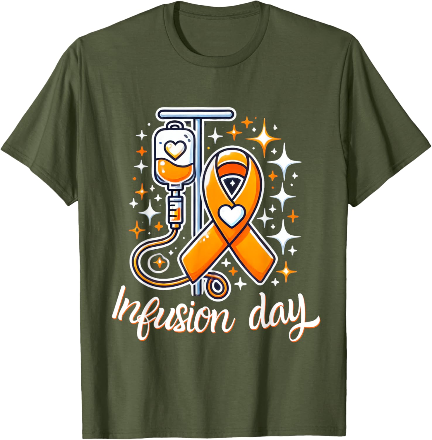 MS Infusion Day Multiple Sclerosis Awareness Ribbon T-Shirt for Supporters - 2