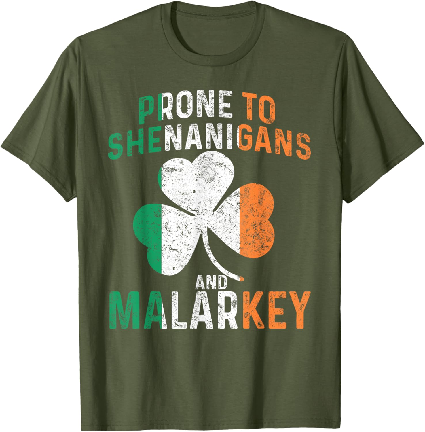 Funny St Patricks Day Boys T-Shirt Prone To Shenanigans And Malarkey - 28