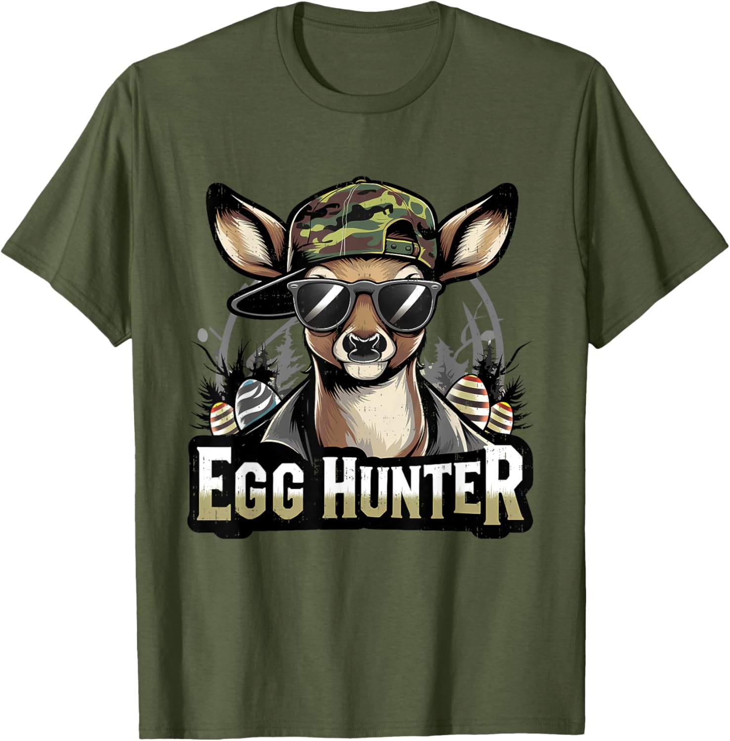 Funny Camo Easter Egg Hunter T-Shirt for Kids - Perfect for Boys and Girls - 14