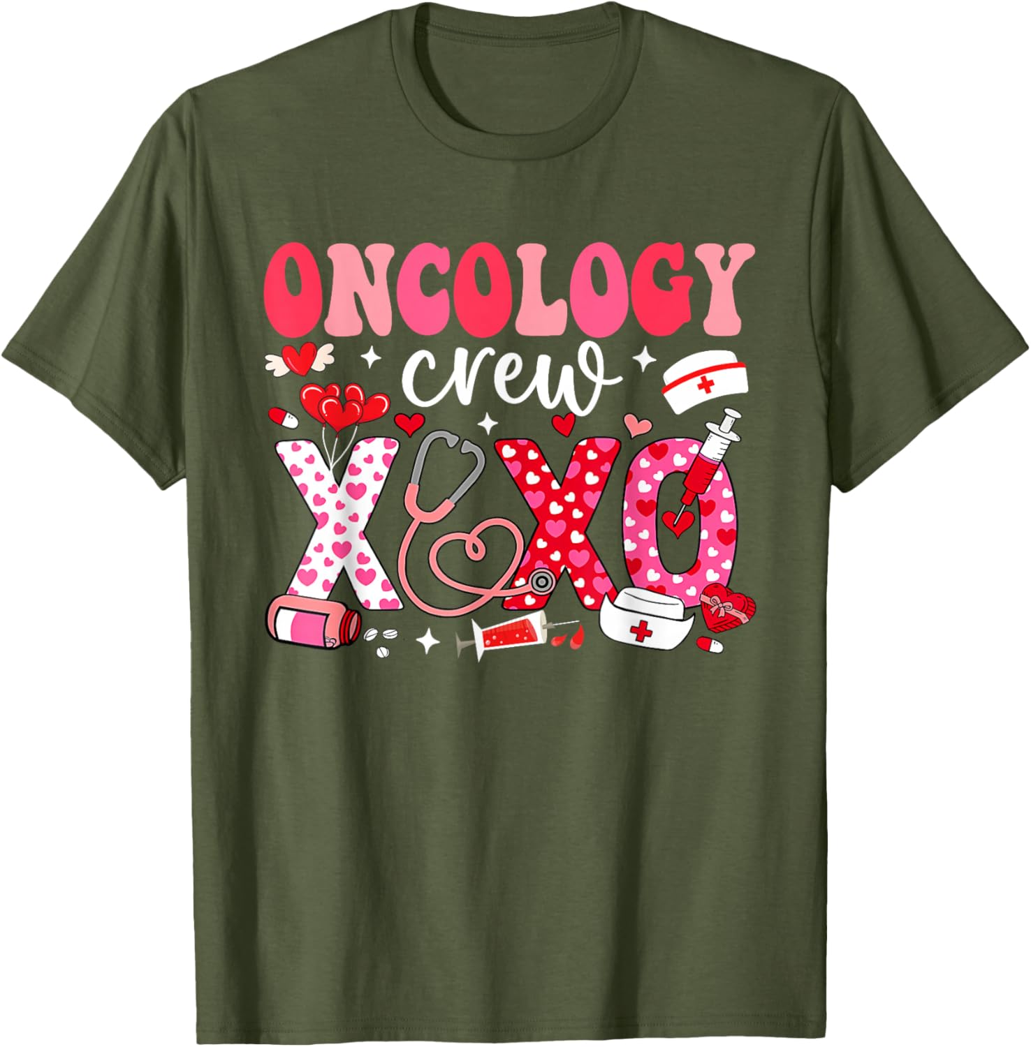 Oncology Nurse Valentines Day T-Shirt for Caring Healthcare Heroes - 10