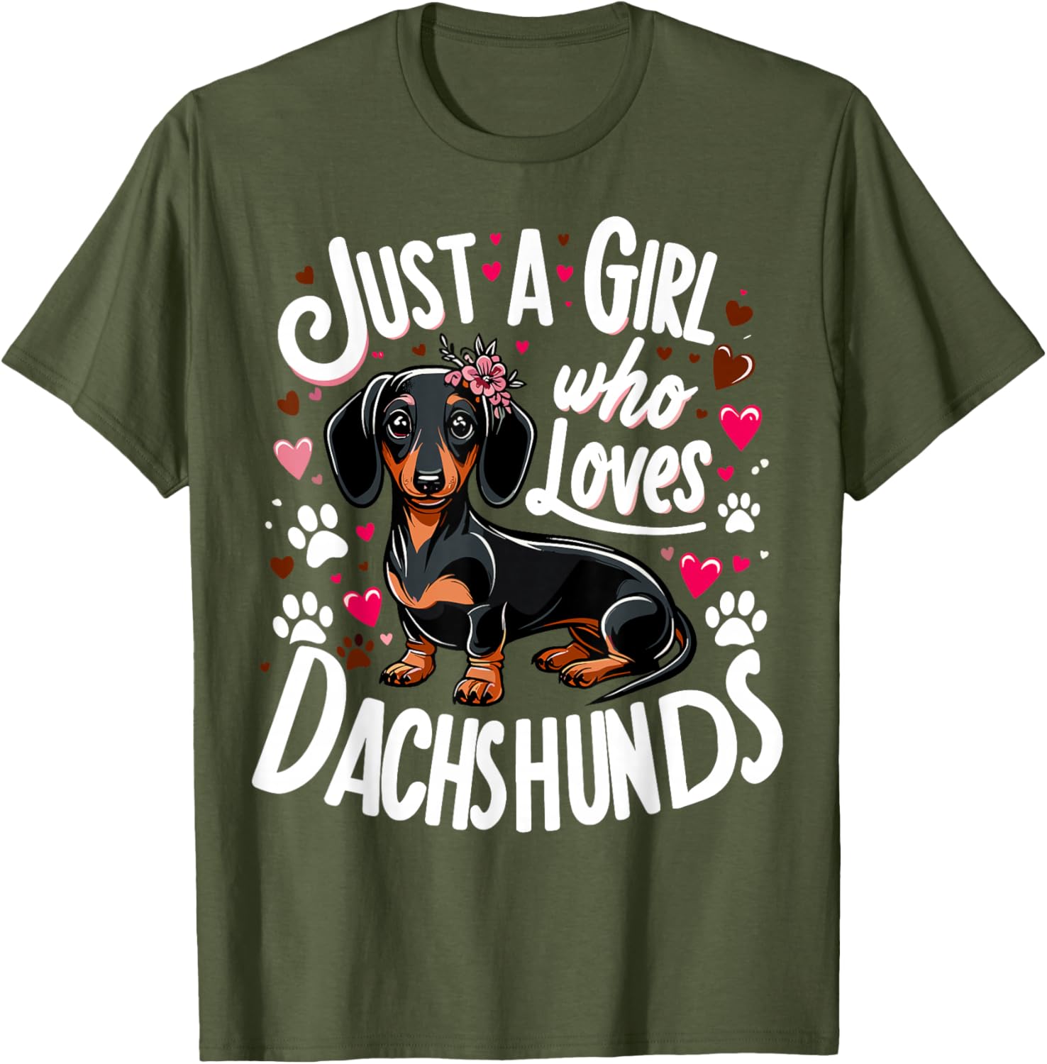 Dachshund Lover T-Shirt for Girls – Perfect Gift for Dog Moms - 4