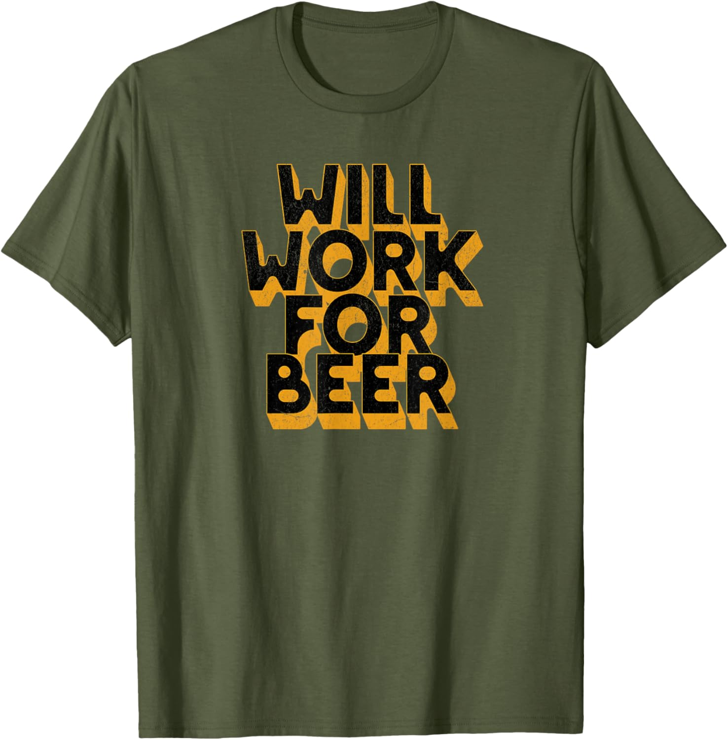 Will Work For Beer T-Shirt Funny Graphic Tee for Beer Lovers - 13