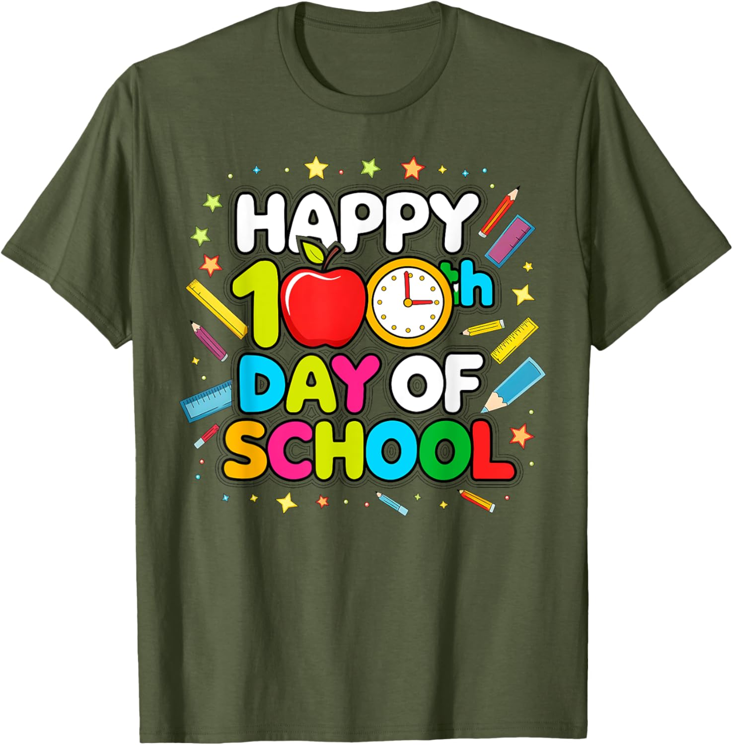 100 Days of School T-Shirt for Toddlers Perfect for Teachers and Students - 25
