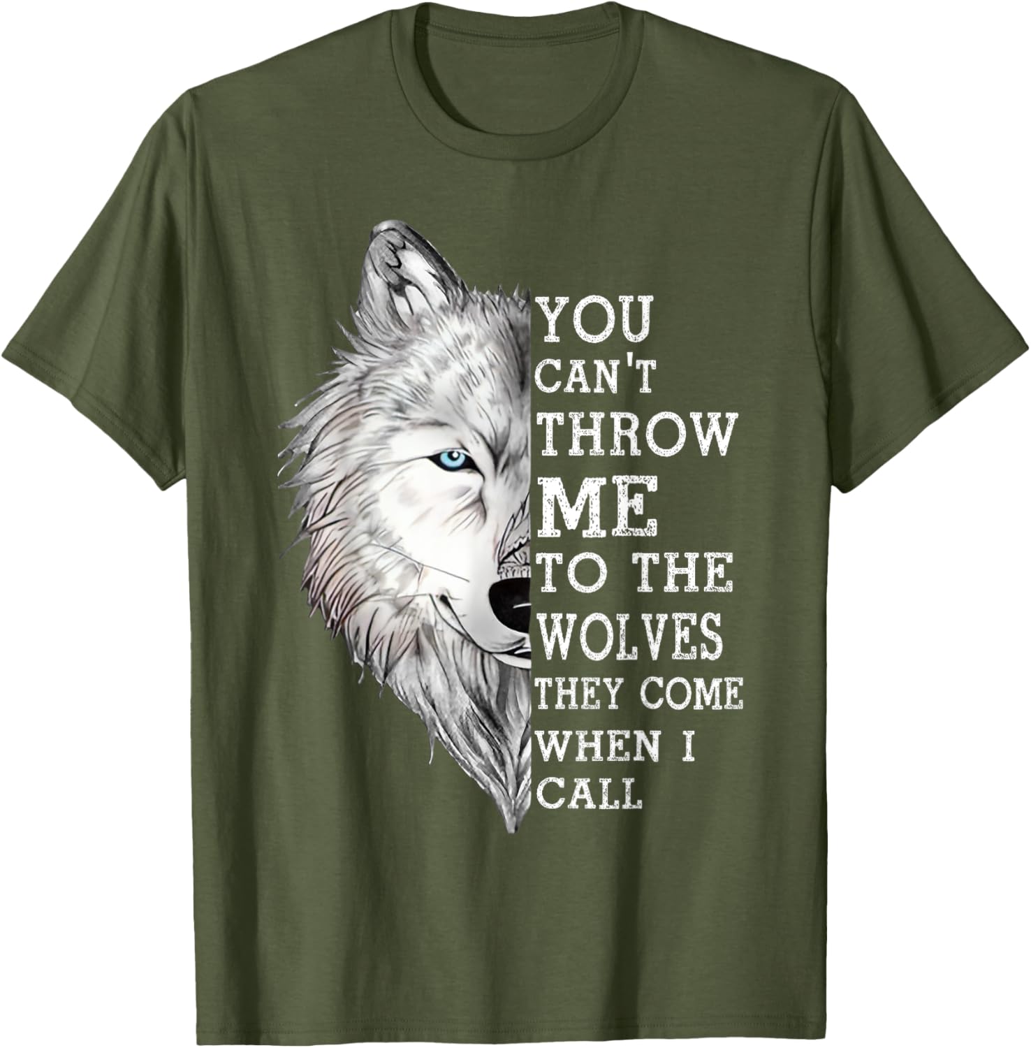 You Can't Throw Me To The Wolves T-Shirt - Bold and Fun Graphic Tee - 6