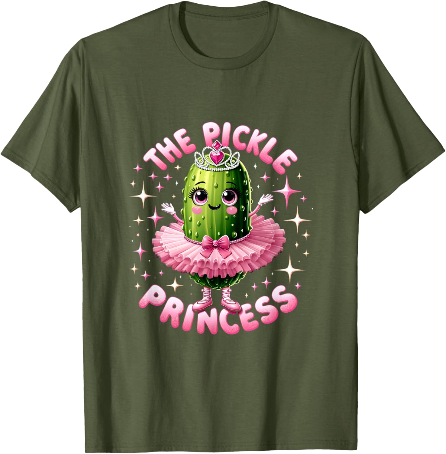Cute Pickle Princess Ballet T-Shirt for Pickle Lovers and Dancers - 12